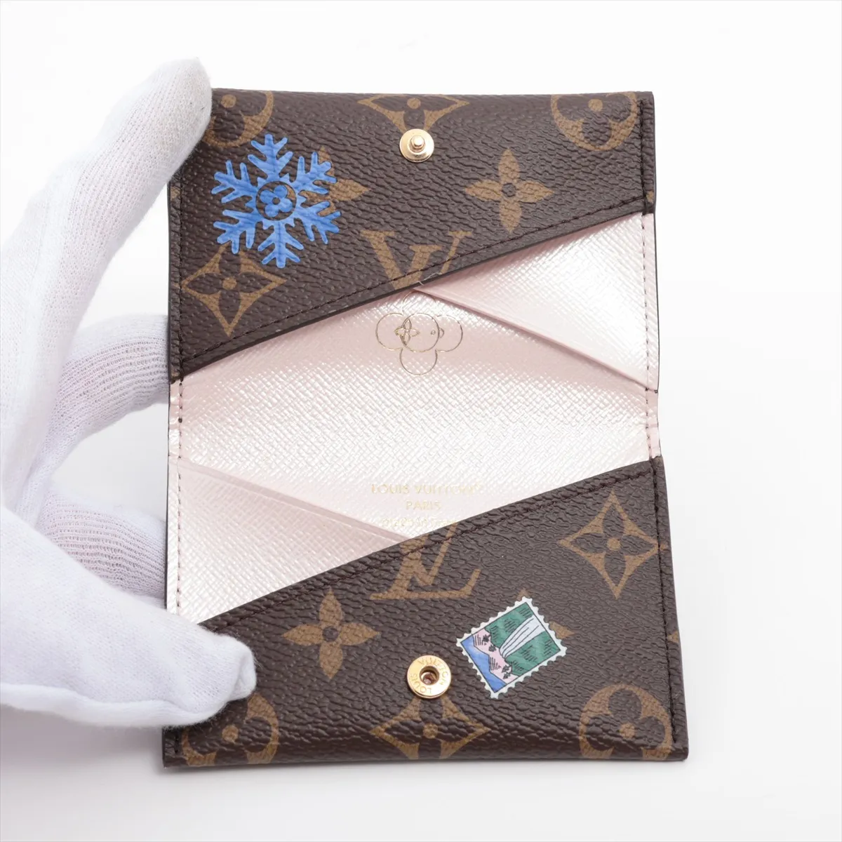 Monogram Portecarte Slim - Brown Card Case M15343 (RFID detected) — view 3