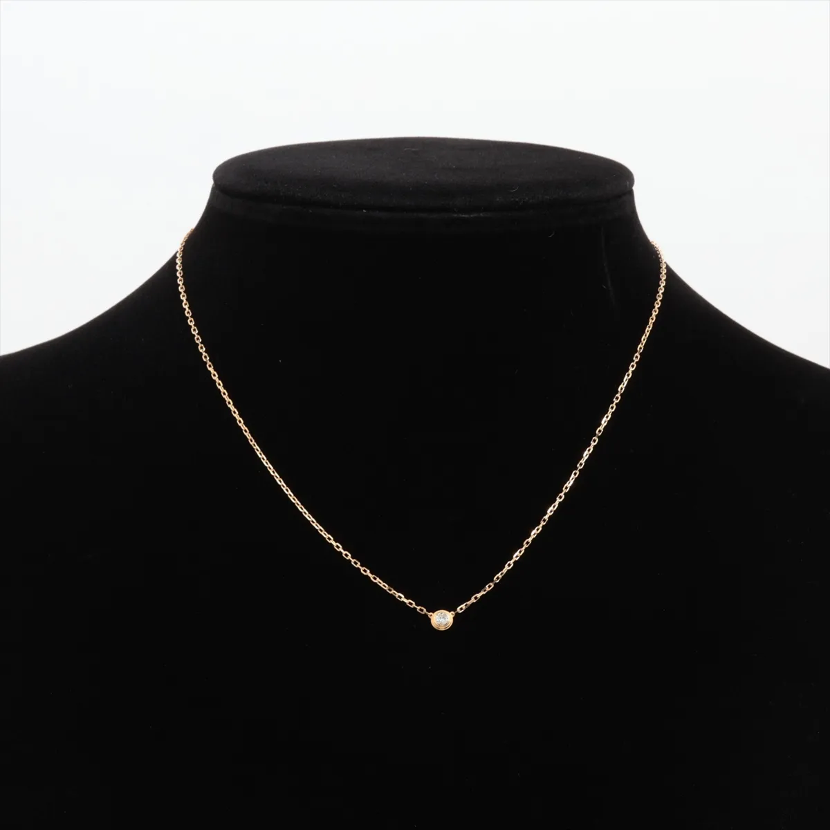 Damour SM Diamond Necklace 750 (Yellow Gold) 2.7g 234DHT — view 5