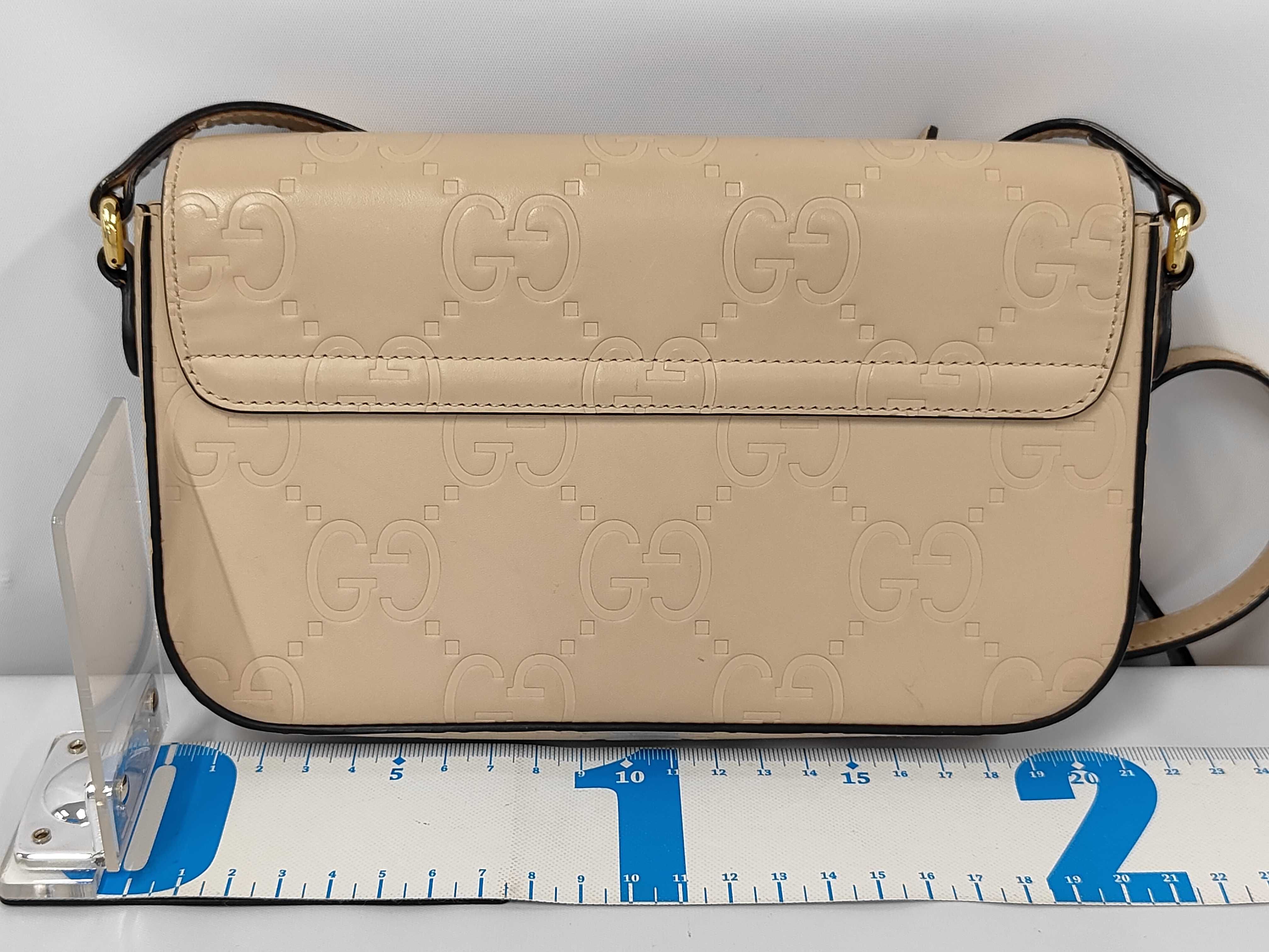 GG Supreme Leather Shoulder Bag — view 2