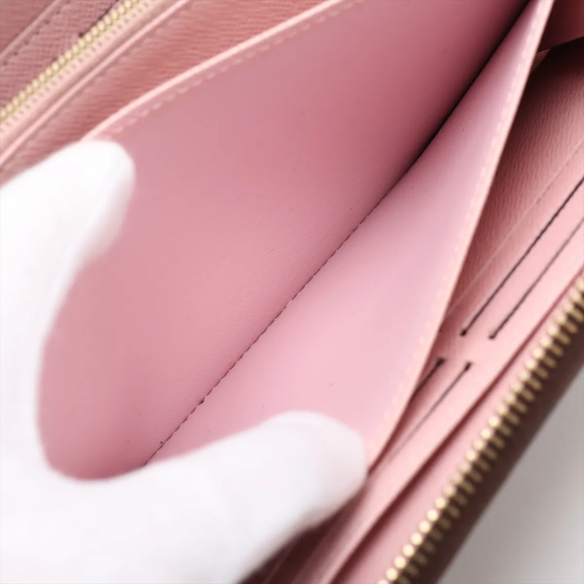 Monogram Zippy Wallet M41894 Rose Ballerine Round Zip Wallet (RFID detected) — view 8