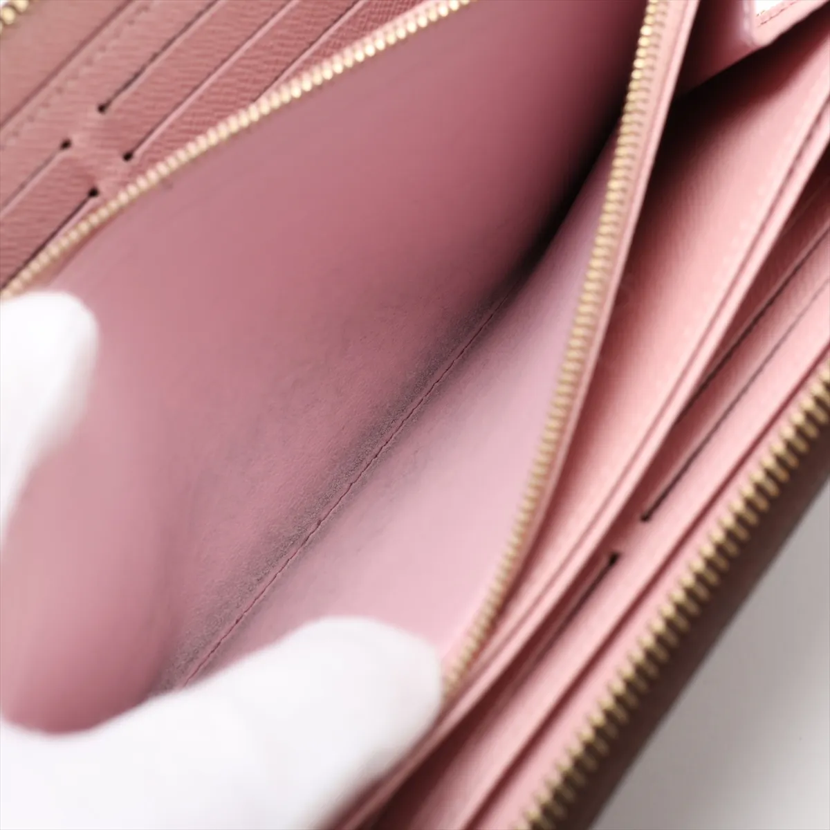 Monogram Zippy Wallet M41894 Rose Ballerine Round Zip Wallet (RFID detected) — view 10