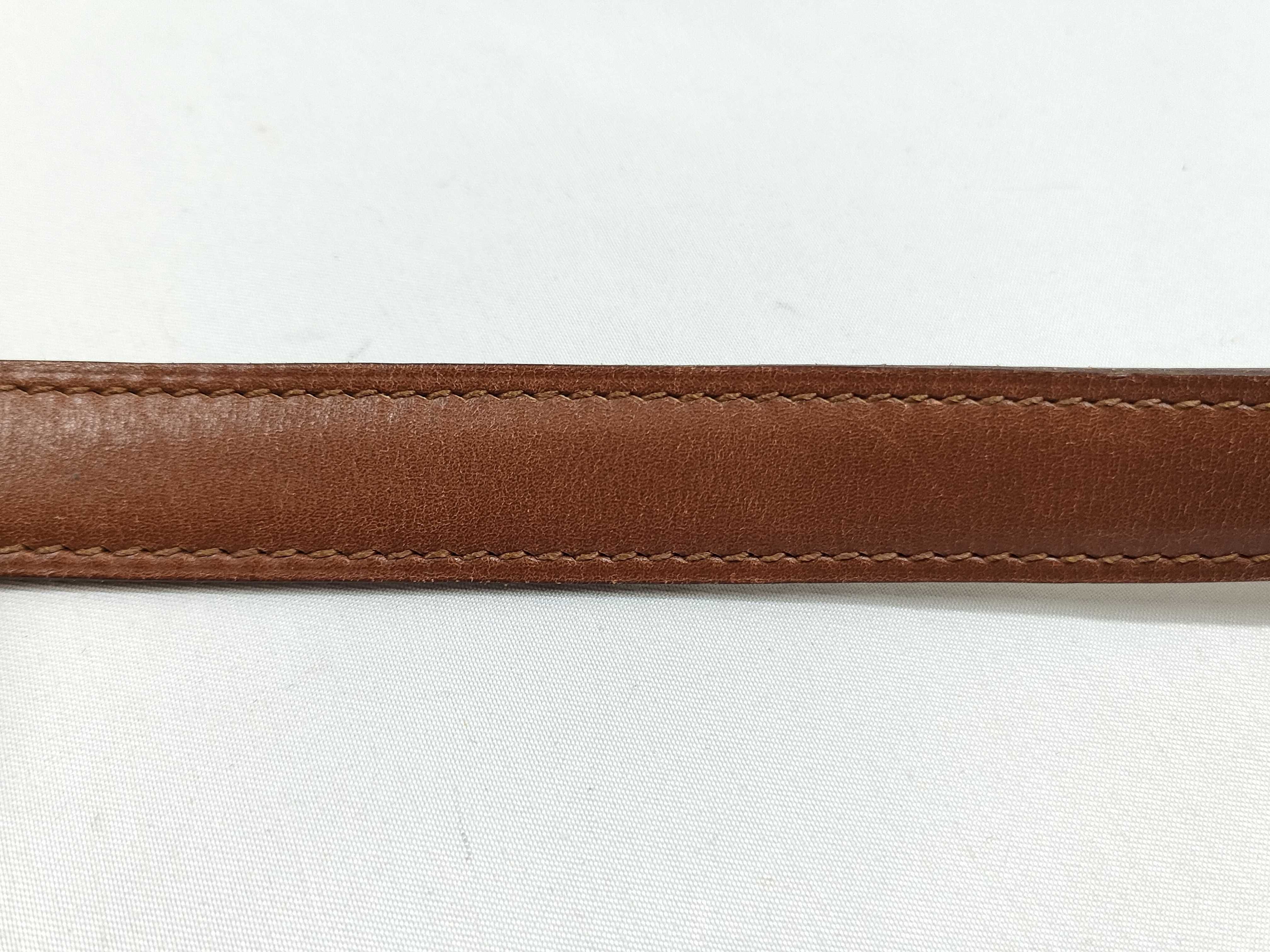 slim belt with H-shaped buckle — view 11