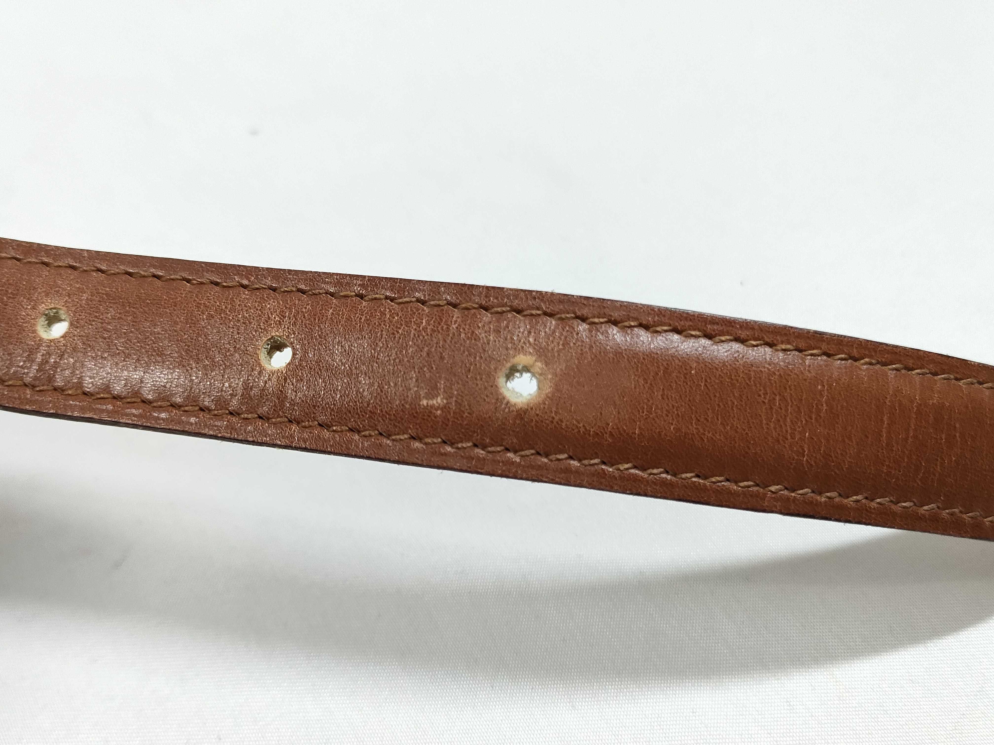 slim belt with H-shaped buckle — view 12