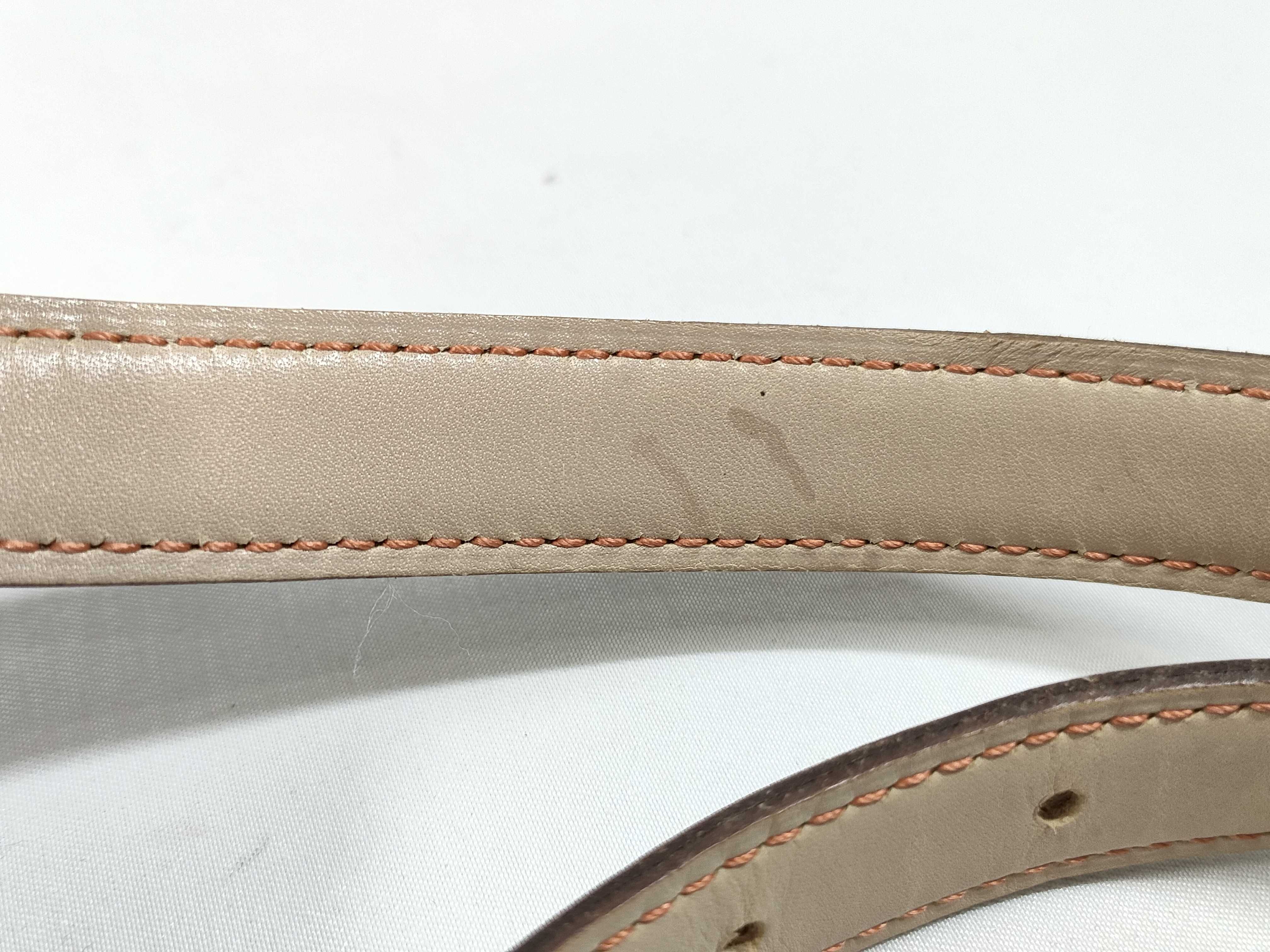 slim belt with H-shaped buckle — view 13