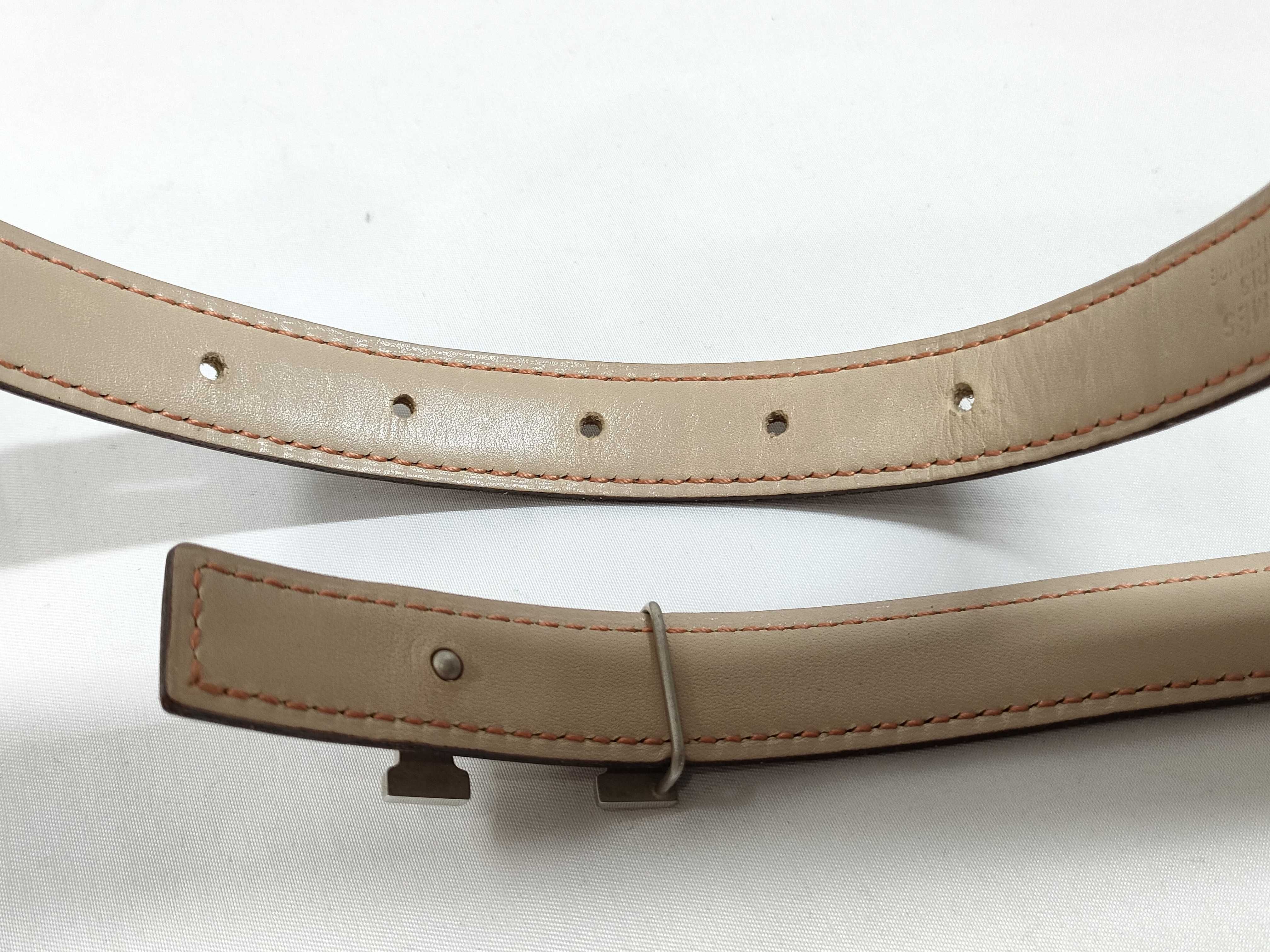 slim belt with H-shaped buckle — view 4