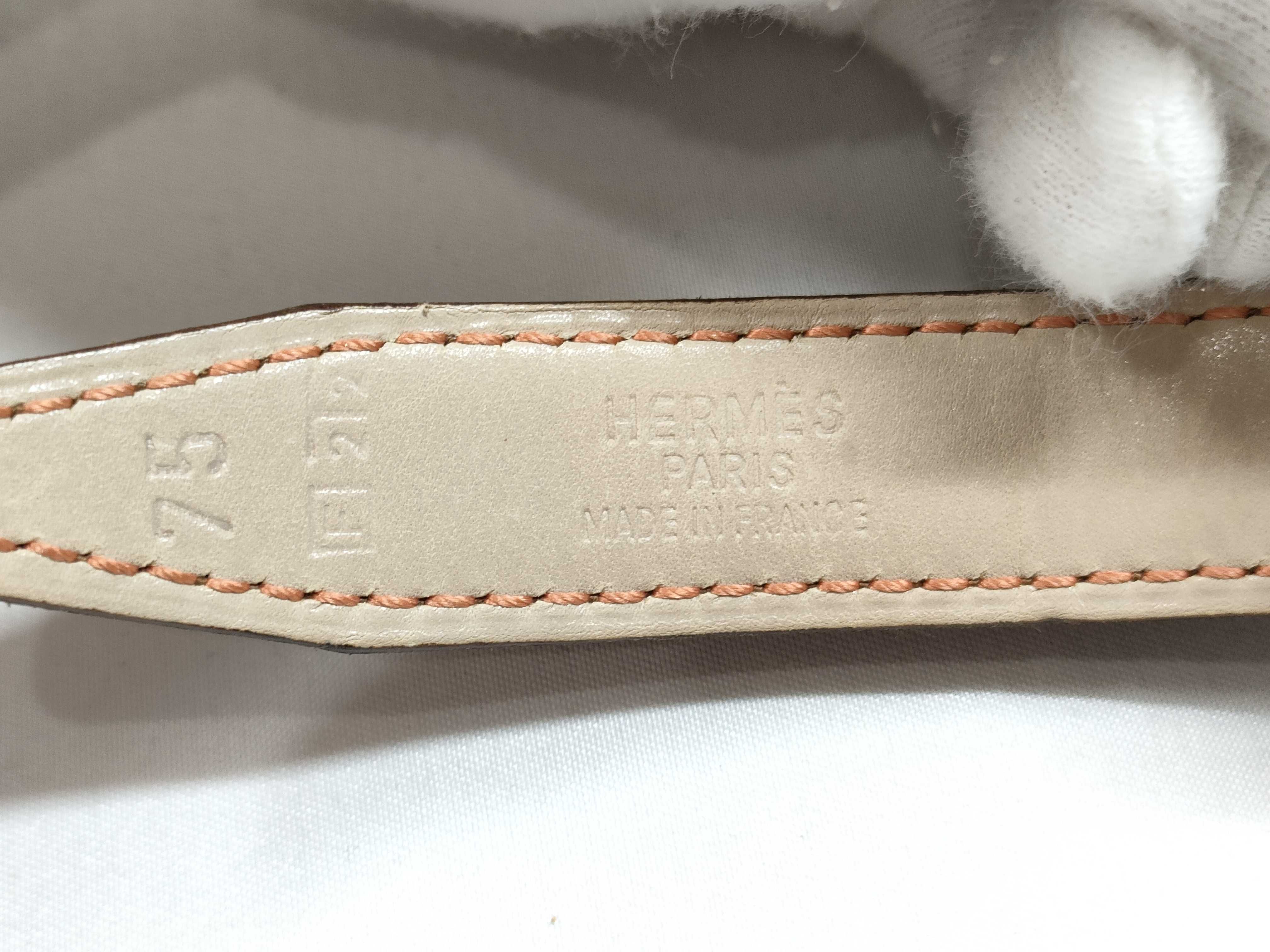 slim belt with H-shaped buckle — view 5
