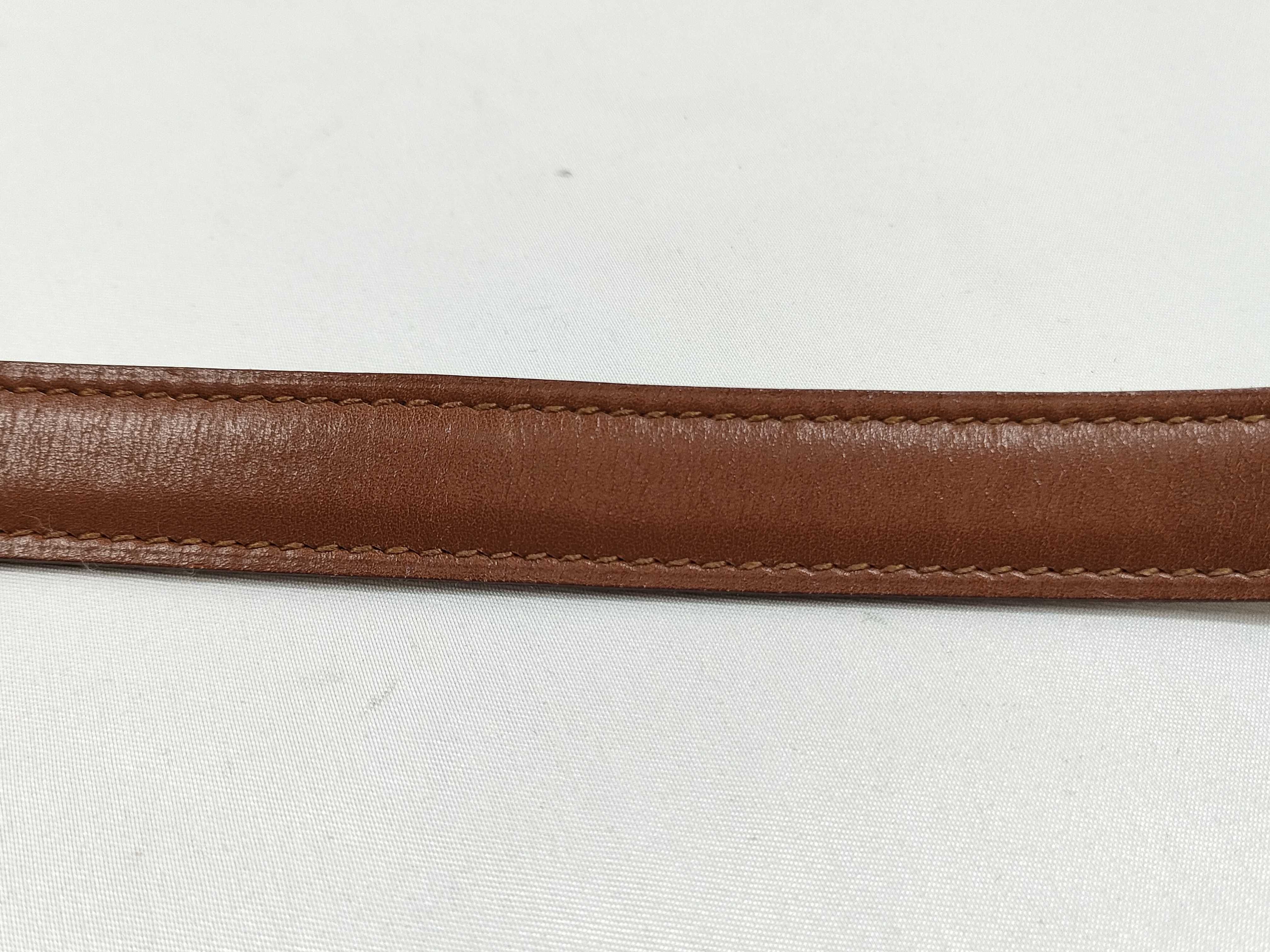 slim belt with H-shaped buckle — view 9