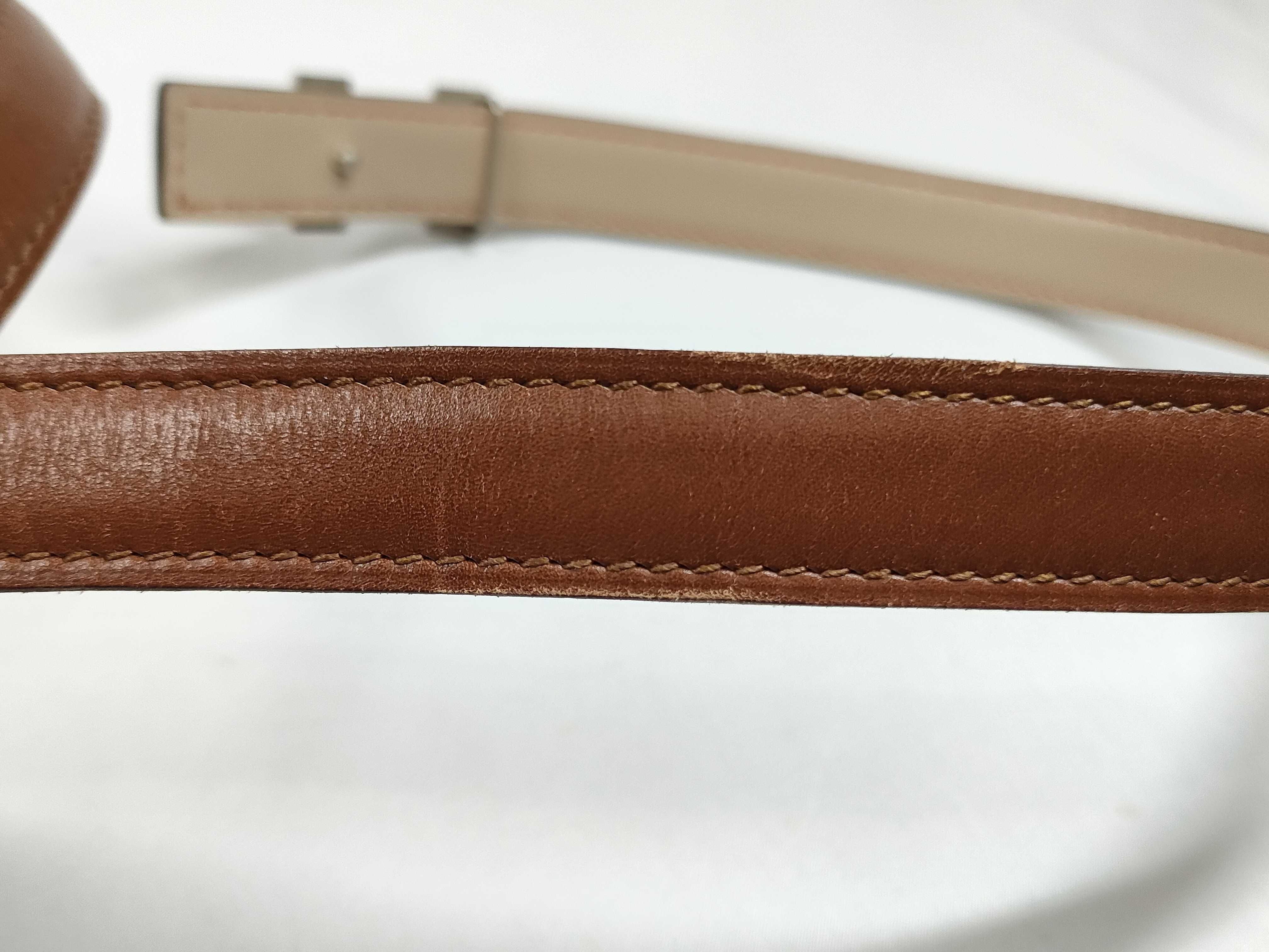 slim belt with H-shaped buckle — view 10