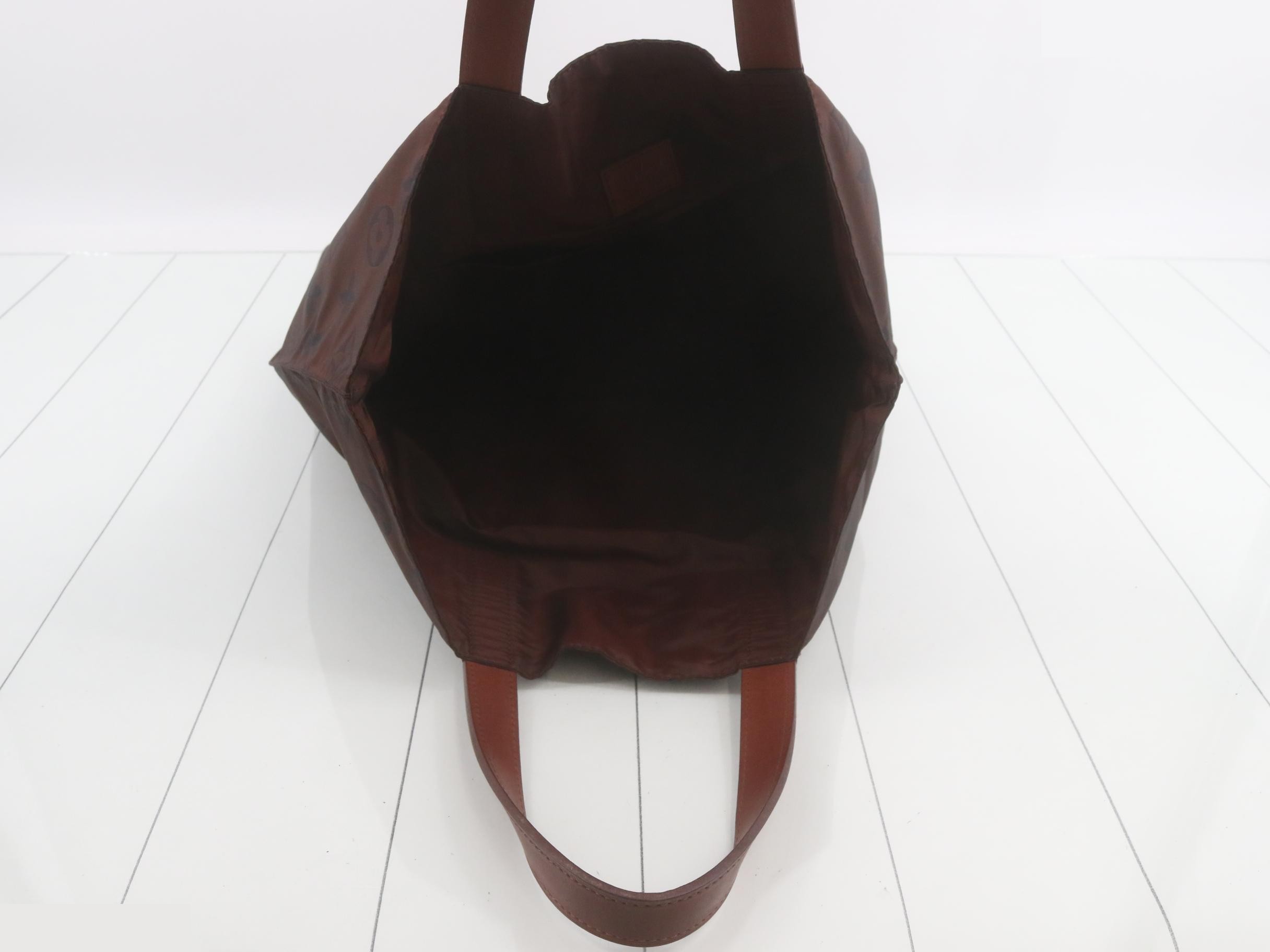 Monogram nylon Cabas Escapade, brown — view 4