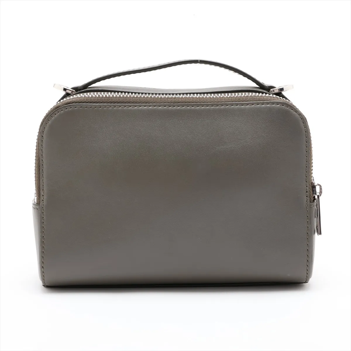 Camera Crossbody Bag Mini Leather Shoulder Bag Khaki — view 2