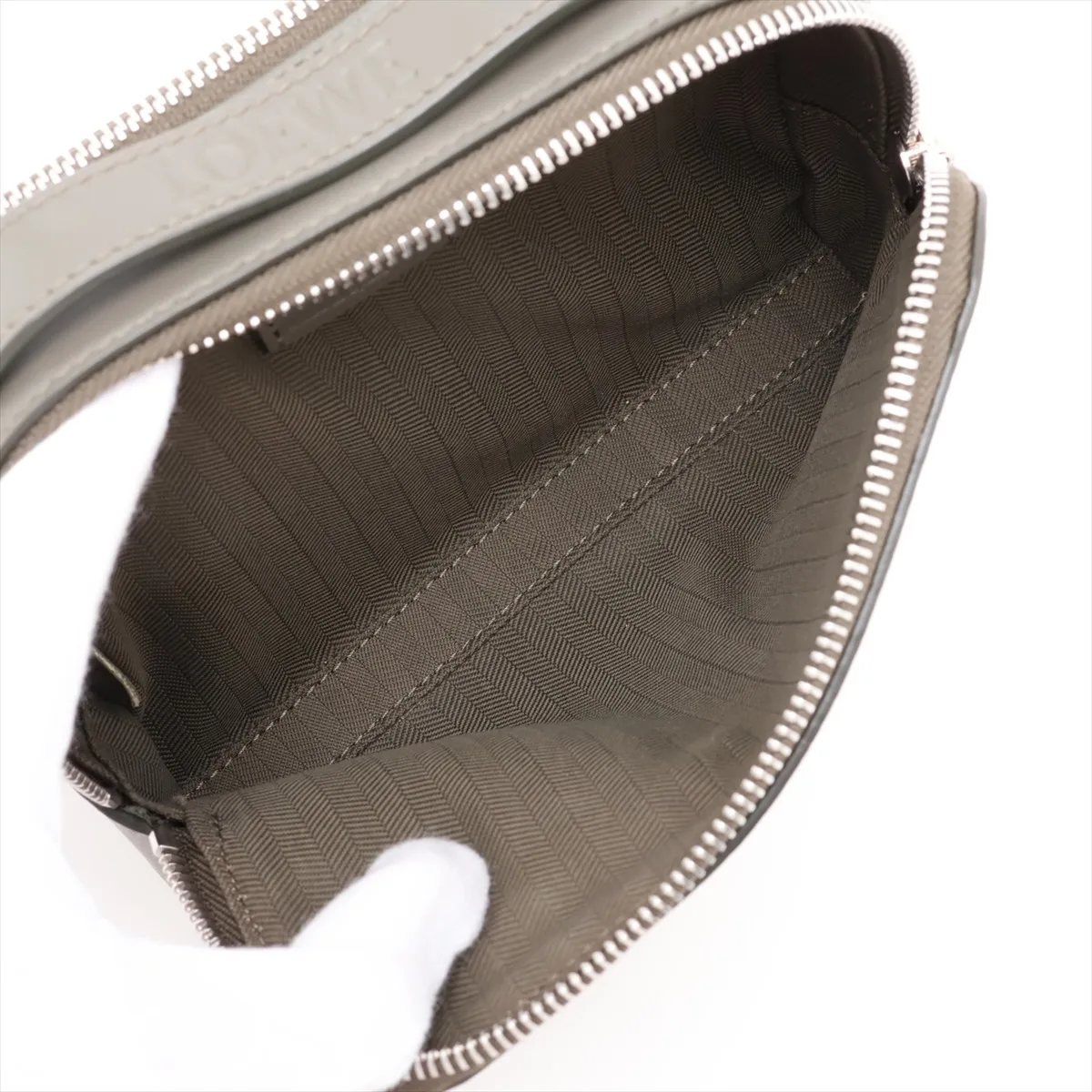 Camera Crossbody Bag Mini Leather Shoulder Bag Khaki — view 8