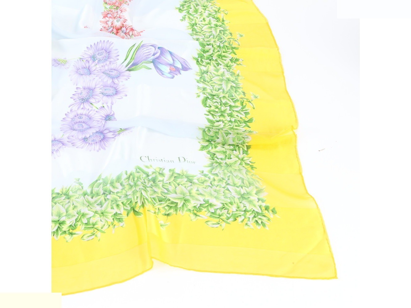 100% Silk Scarf with Tag — view 5