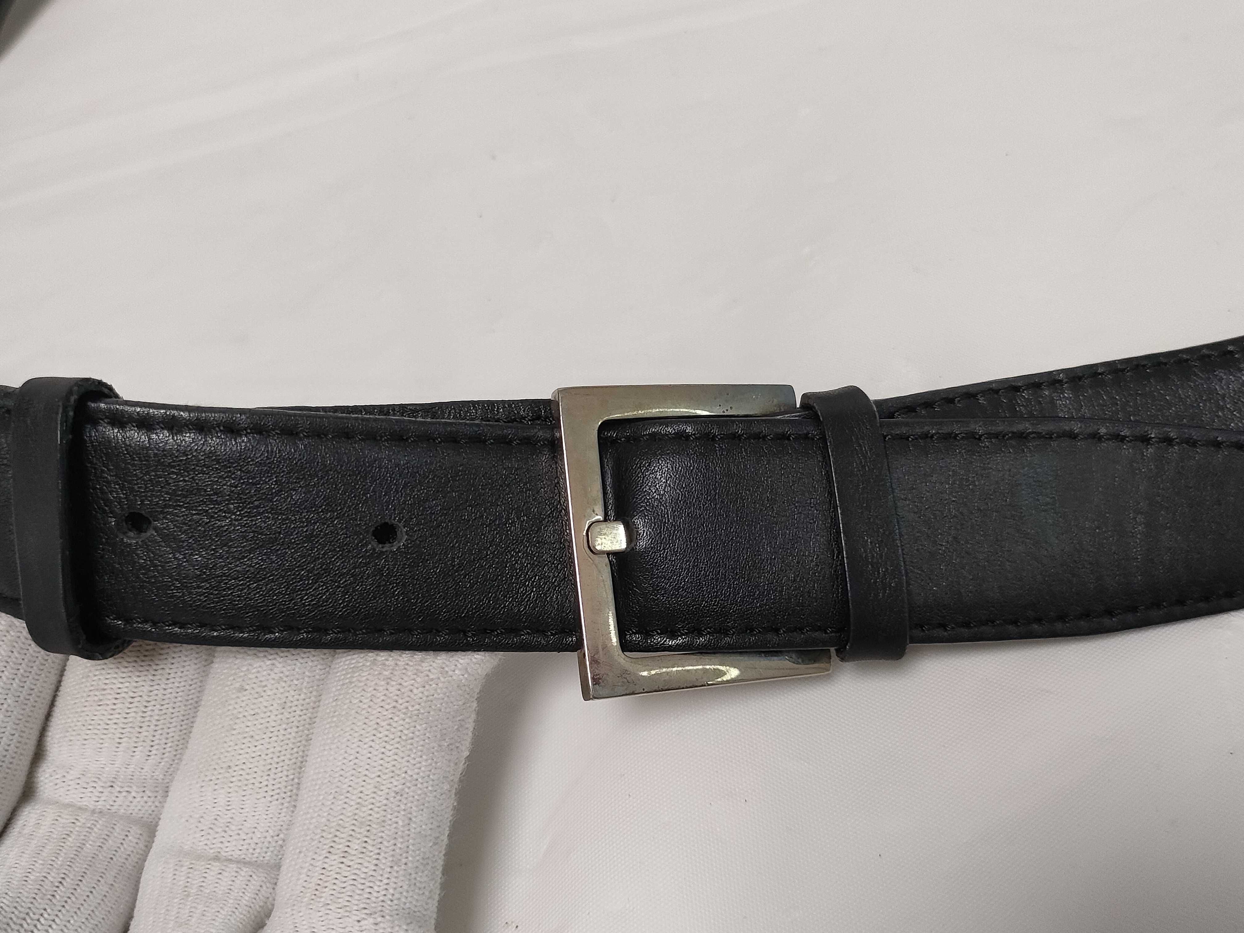 Leather/Nylon Shoulder Bag, Black — view 4