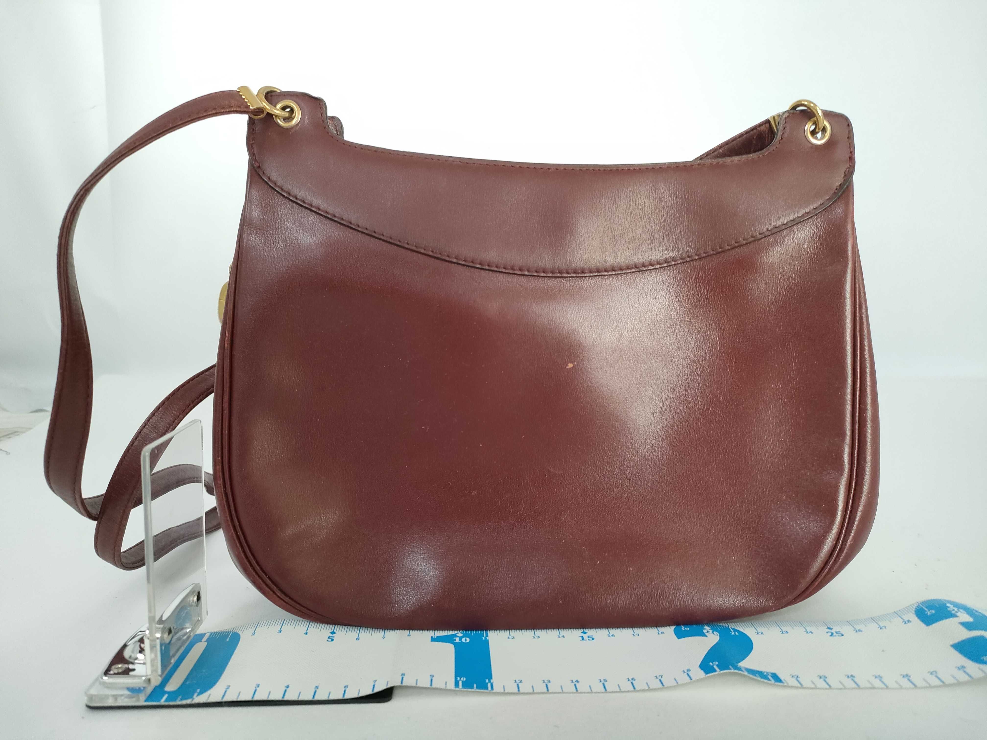 shoulder bag, leather, red. — view 2