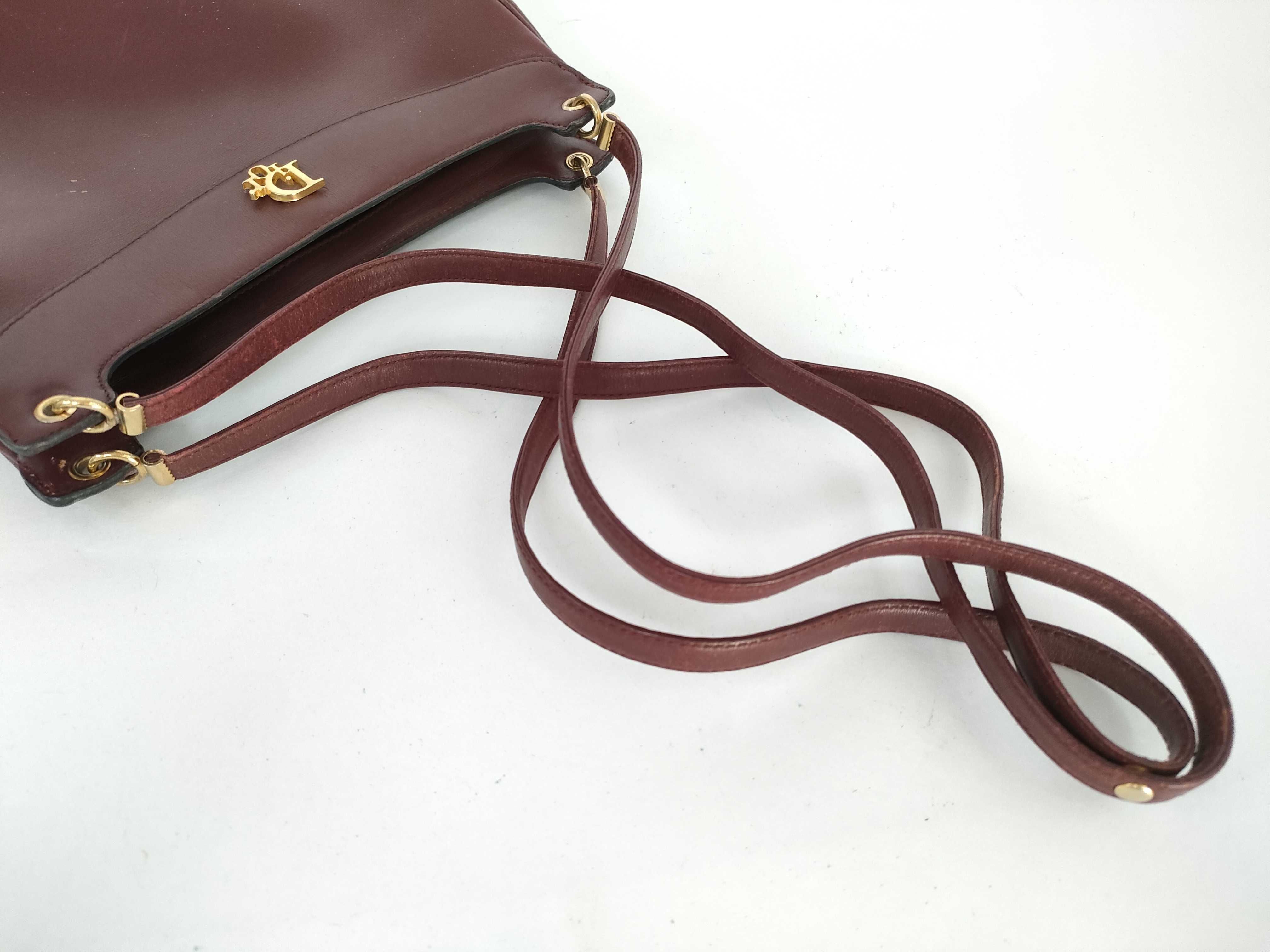 shoulder bag, leather, red. — view 3