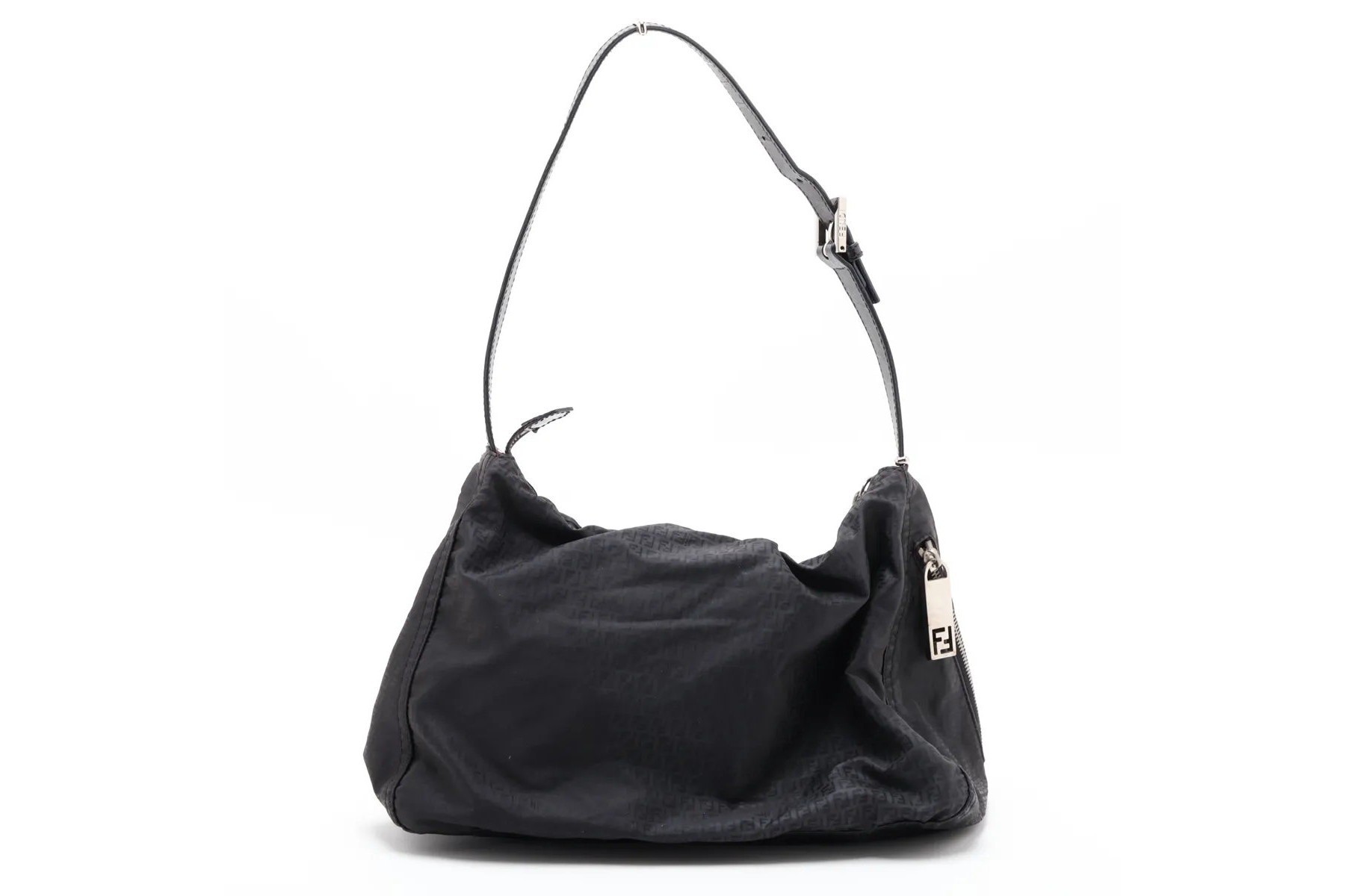 Zucchino Mamma Baguette FF Hardware Leather Shoulder Bag — view 2