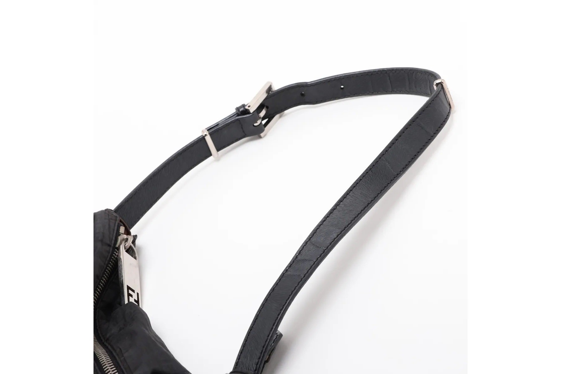 Zucchino Mamma Baguette FF Hardware Leather Shoulder Bag — view 5
