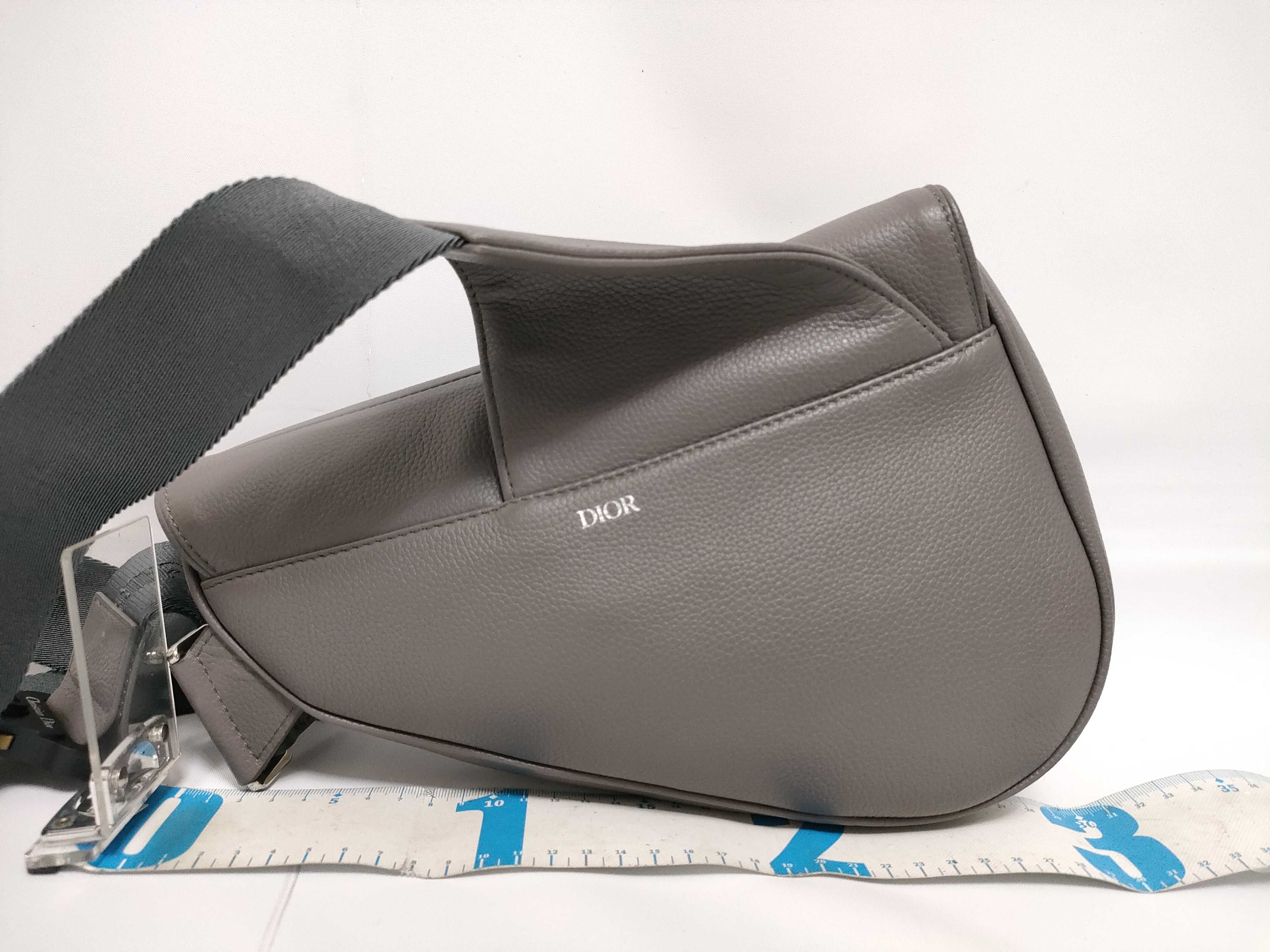Grey Leather Waist Bag — view 2