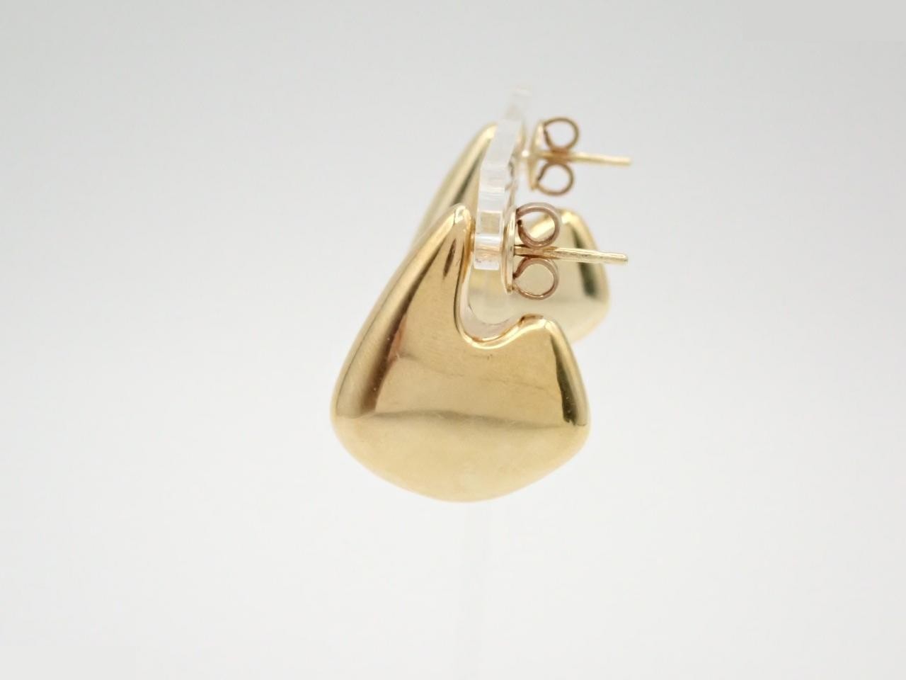 Other line: Precious metal earrings, fin design, AG925 gold, 7.4g — view 3