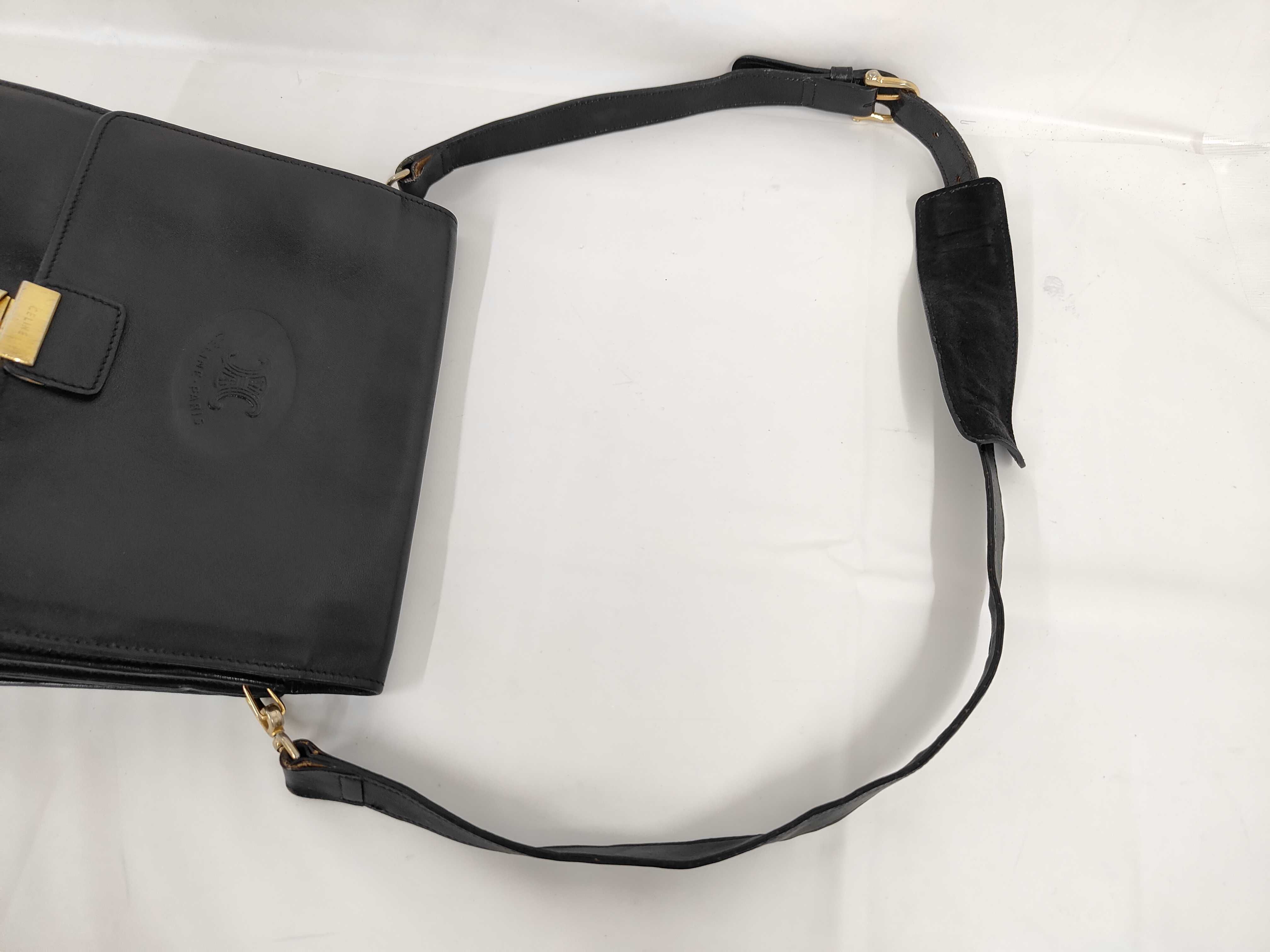 Leather Shoulder Bag, Black - Shoulder Bag — view 5