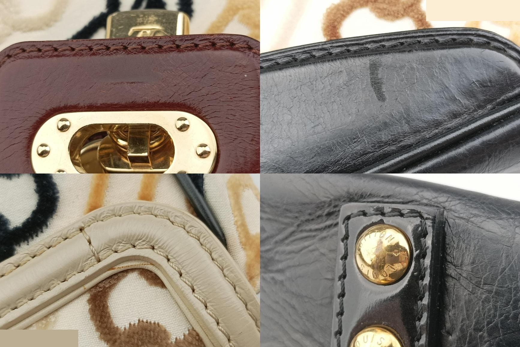 Dolly - Cotton x Velvet x Leather - Black x White x Multicolor — view 10
