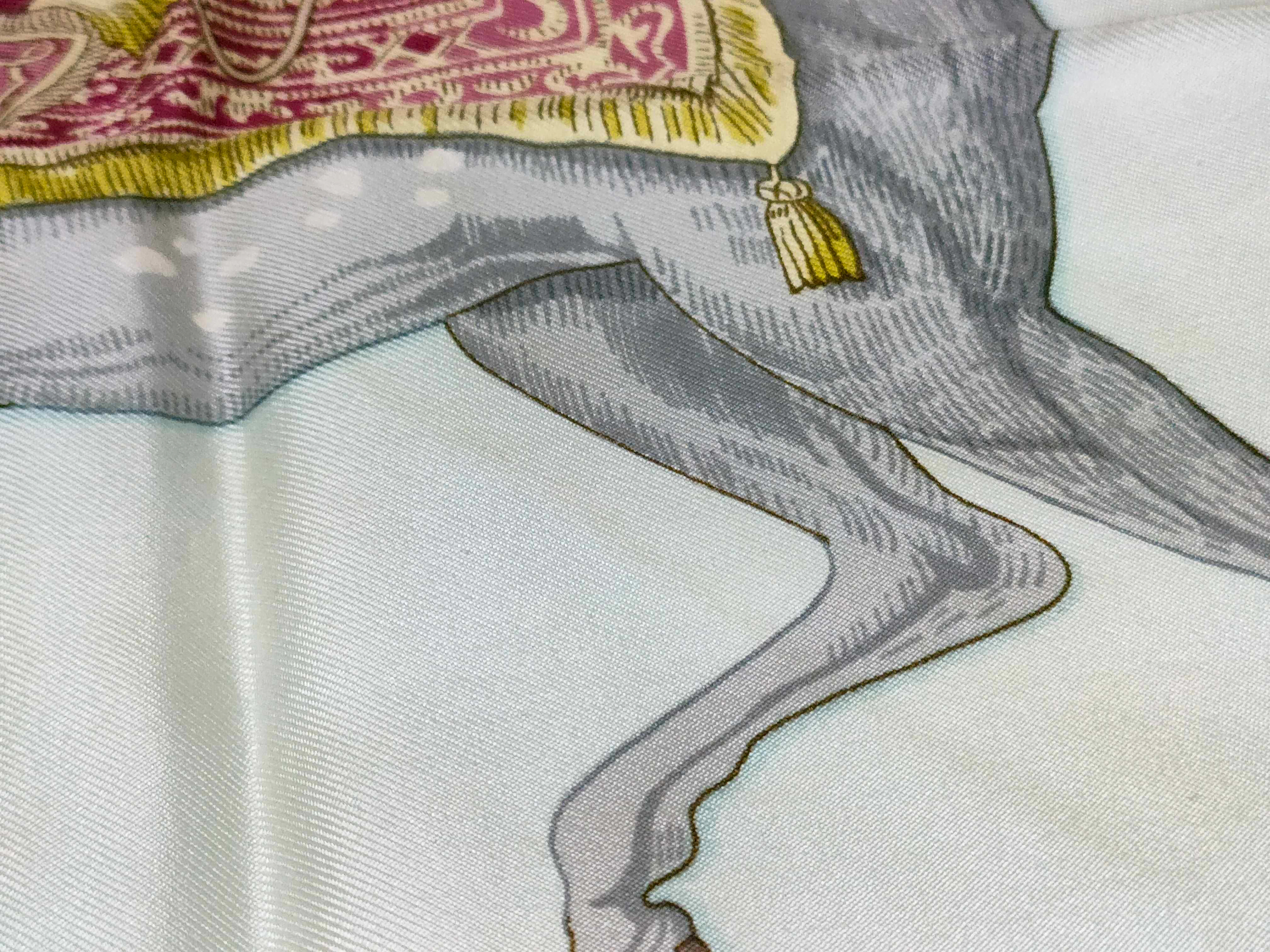Carre 90 CHEVAL TURC Christiane Vousel Silk Other Accessories — view 8