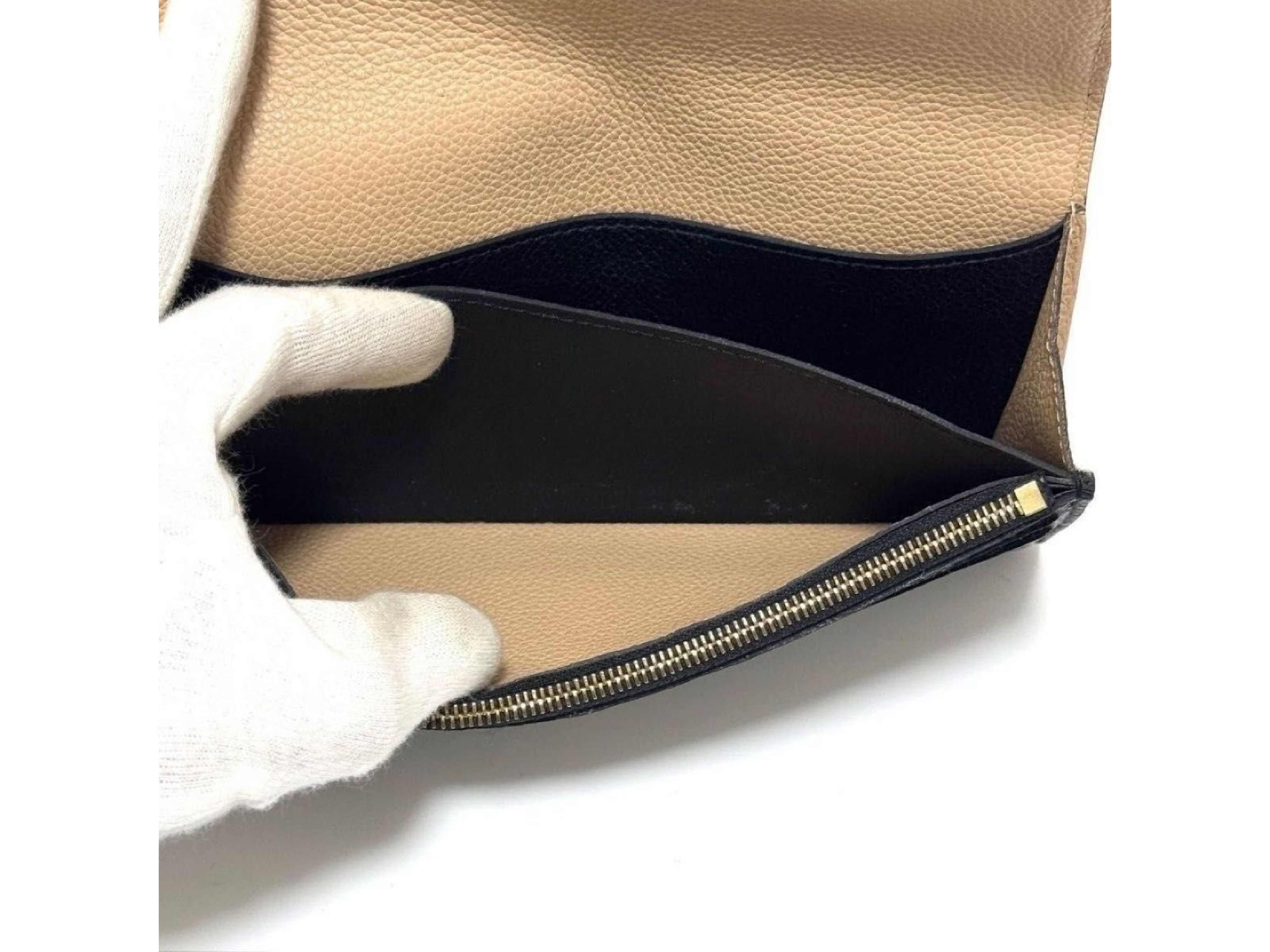 M62369 Monogram Empreinte Portefeuille Emilie Long Wallet, Black Leather — view 11