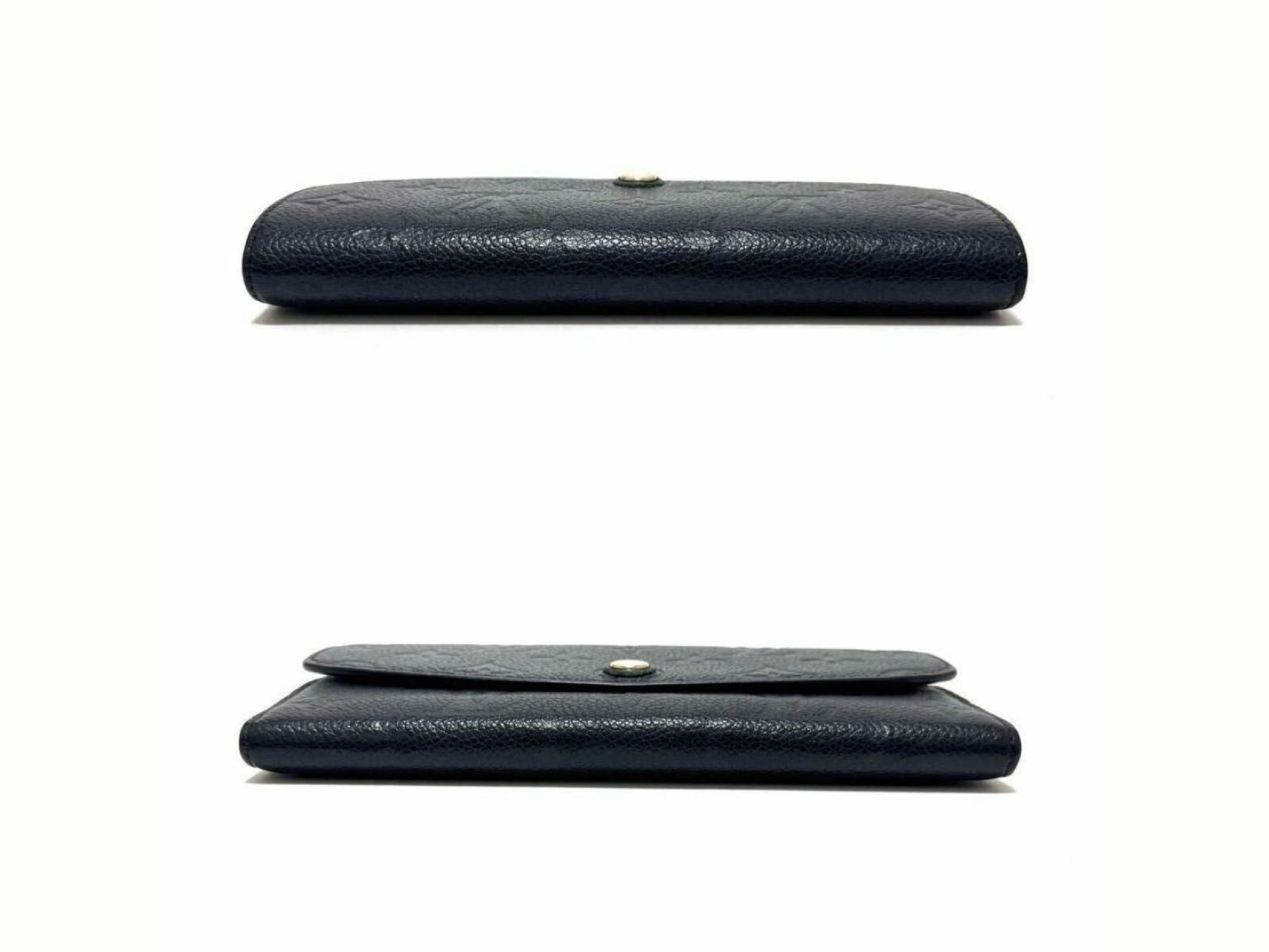 M62369 Monogram Empreinte Portefeuille Emilie Long Wallet, Black Leather — view 3