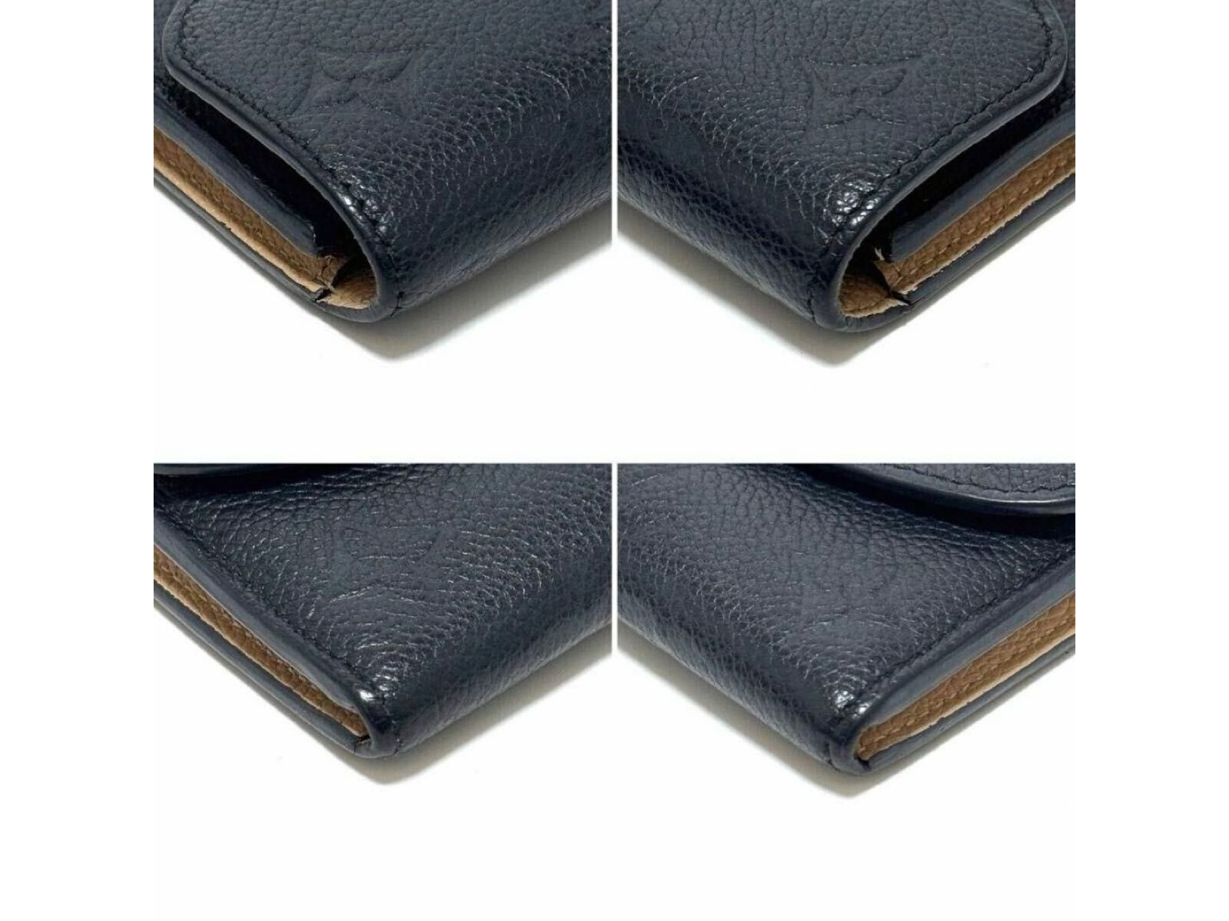 M62369 Monogram Empreinte Portefeuille Emilie Long Wallet, Black Leather — view 5