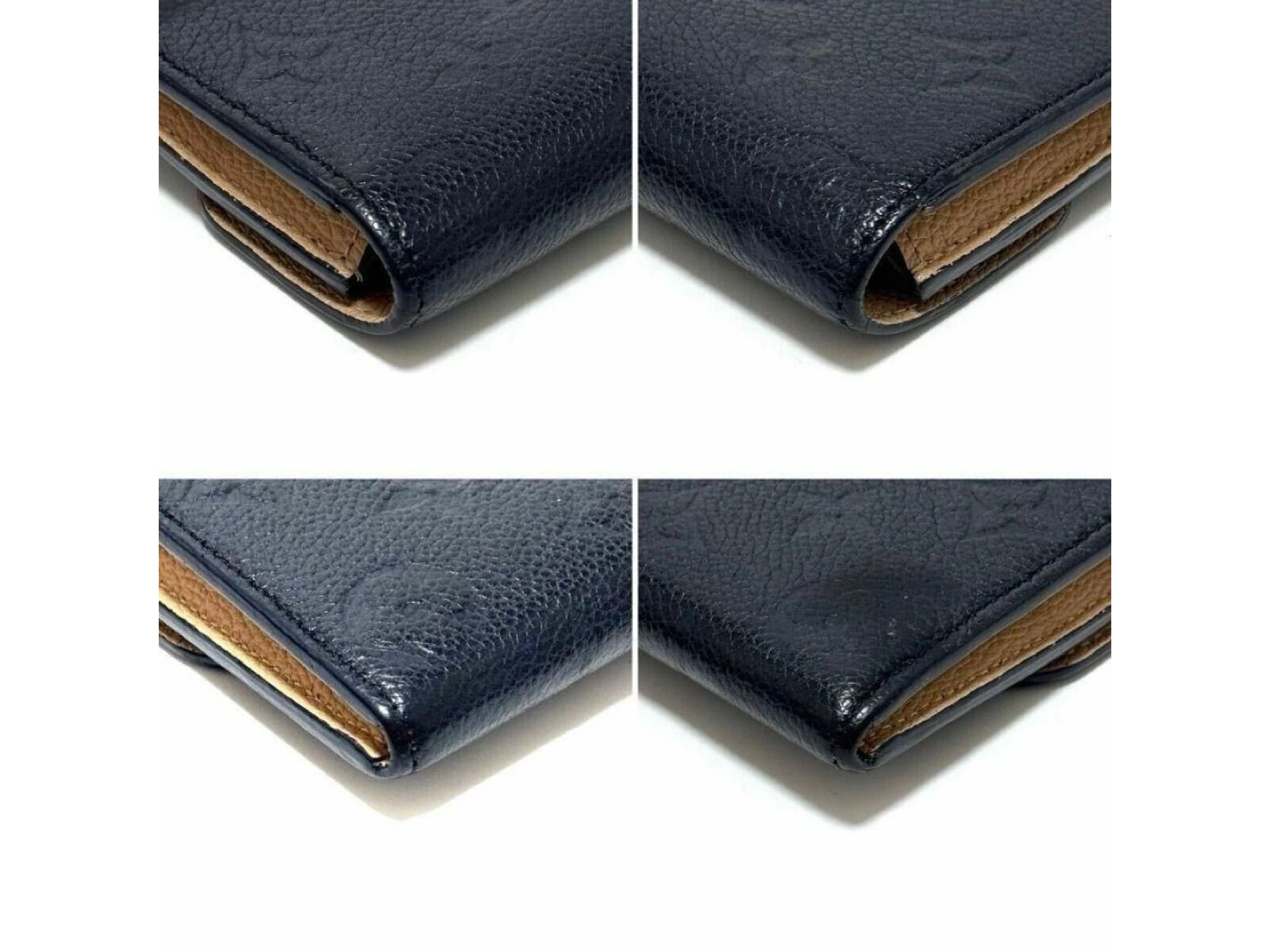 M62369 Monogram Empreinte Portefeuille Emilie Long Wallet, Black Leather — view 6