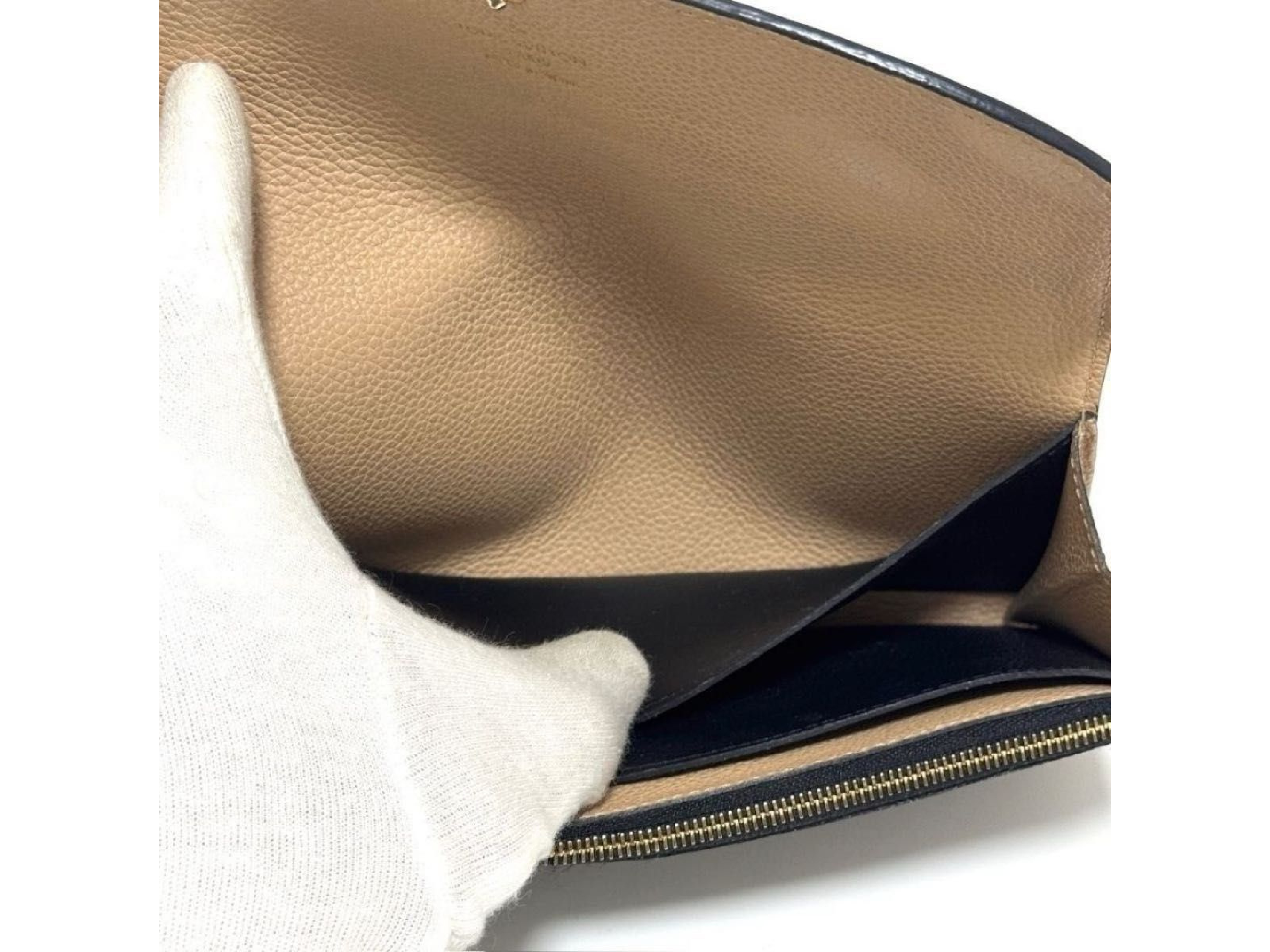 M62369 Monogram Empreinte Portefeuille Emilie Long Wallet, Black Leather — view 9