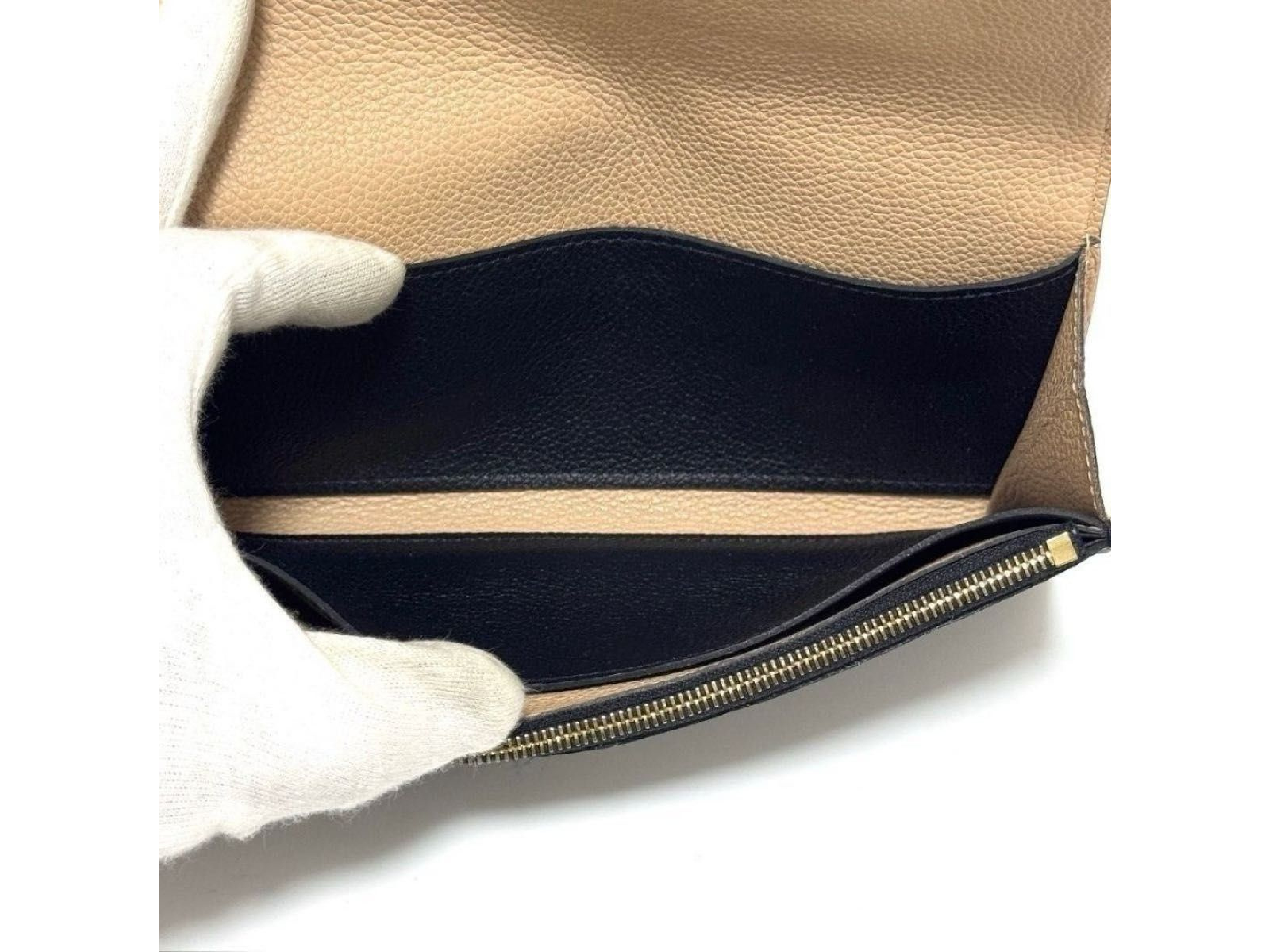 M62369 Monogram Empreinte Portefeuille Emilie Long Wallet, Black Leather — view 10