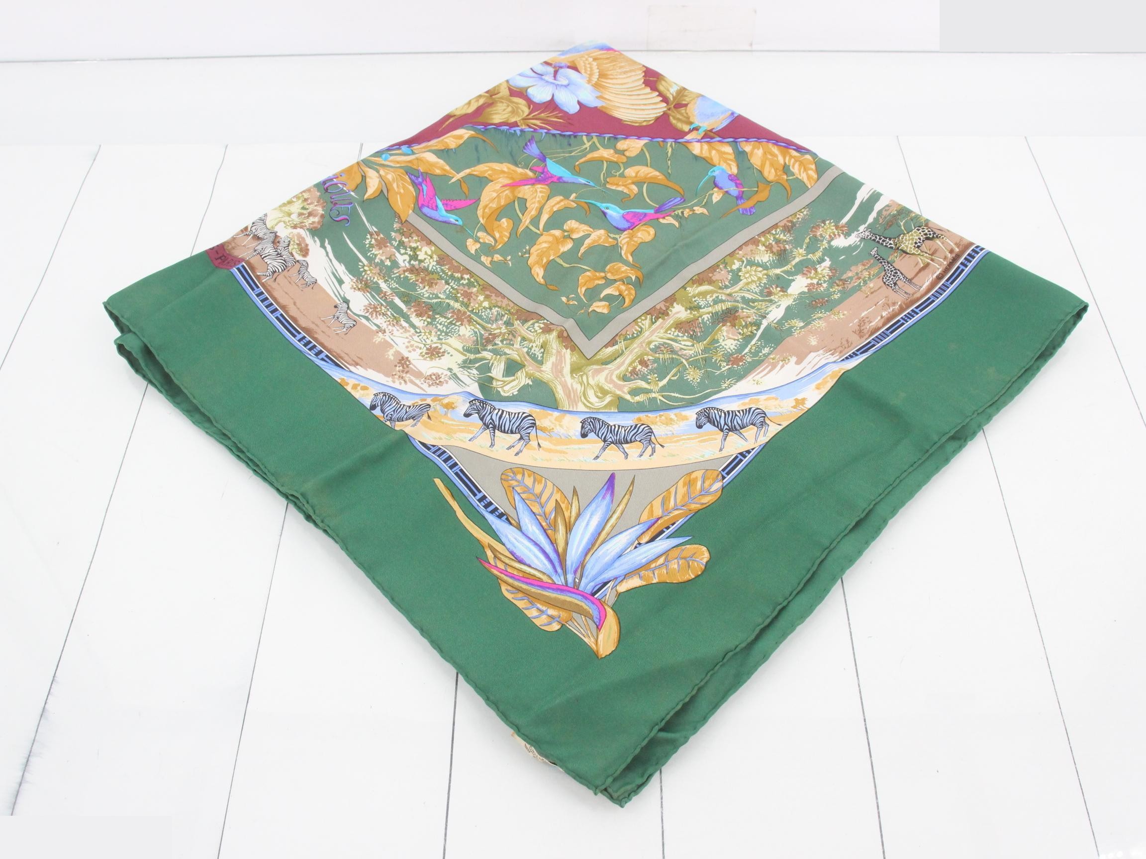 Carre 90 Tropic Silk Scarf — view 2