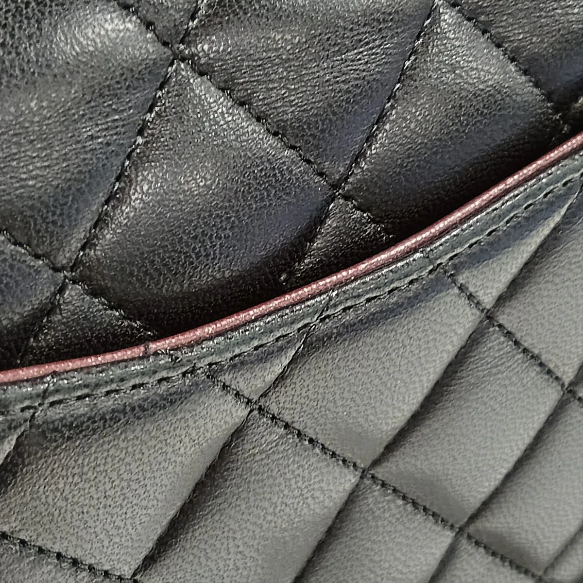[Individually packaged] Chanel Matelassé 25 Lambskin Double Flap Double Chain Bag, Black with Silver Hardware, 16895508, Serial Number 16, Series A01112 — view 13
