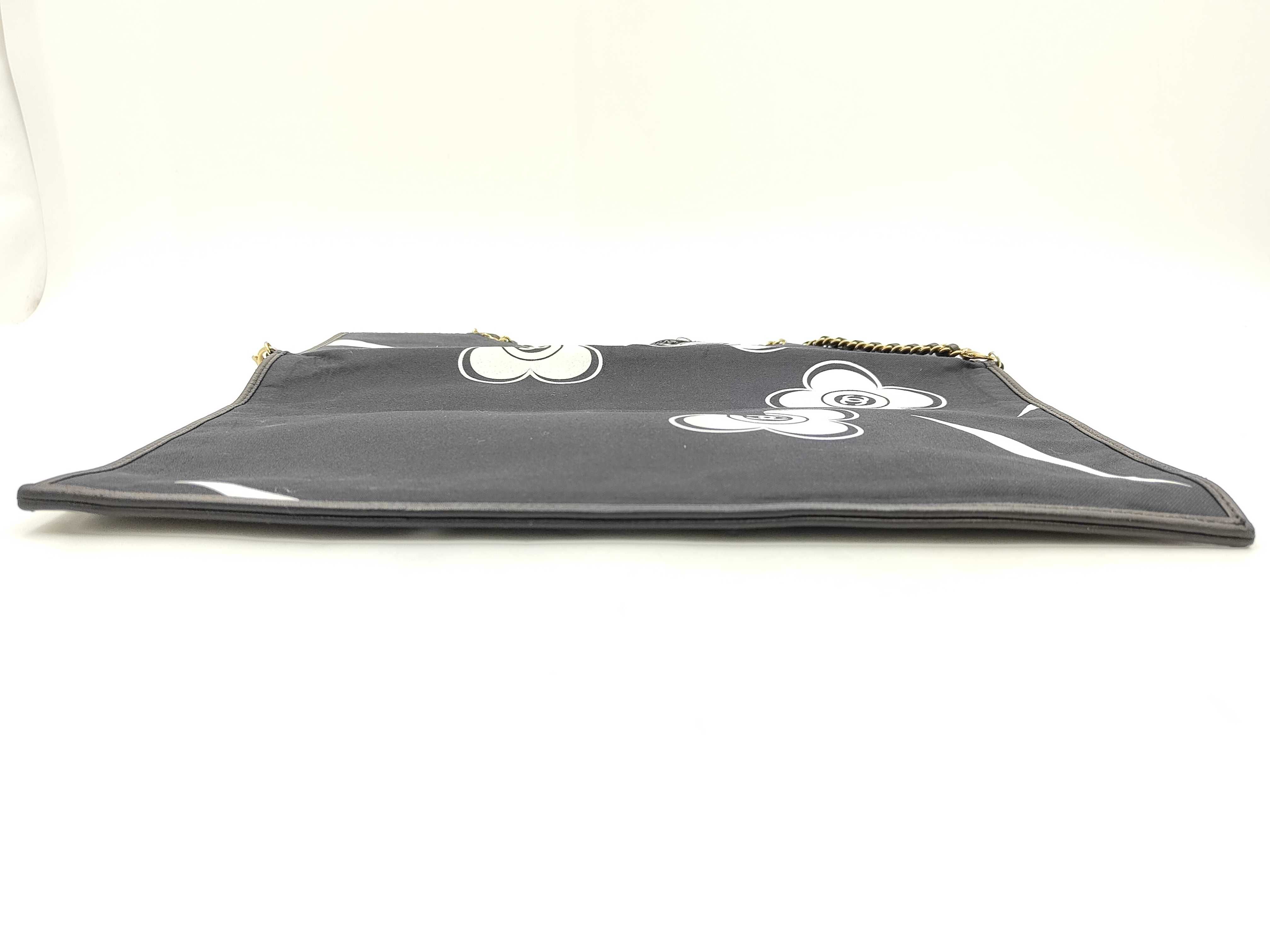 Flap Bag Camellia Black White Shoulder Bag — view 6