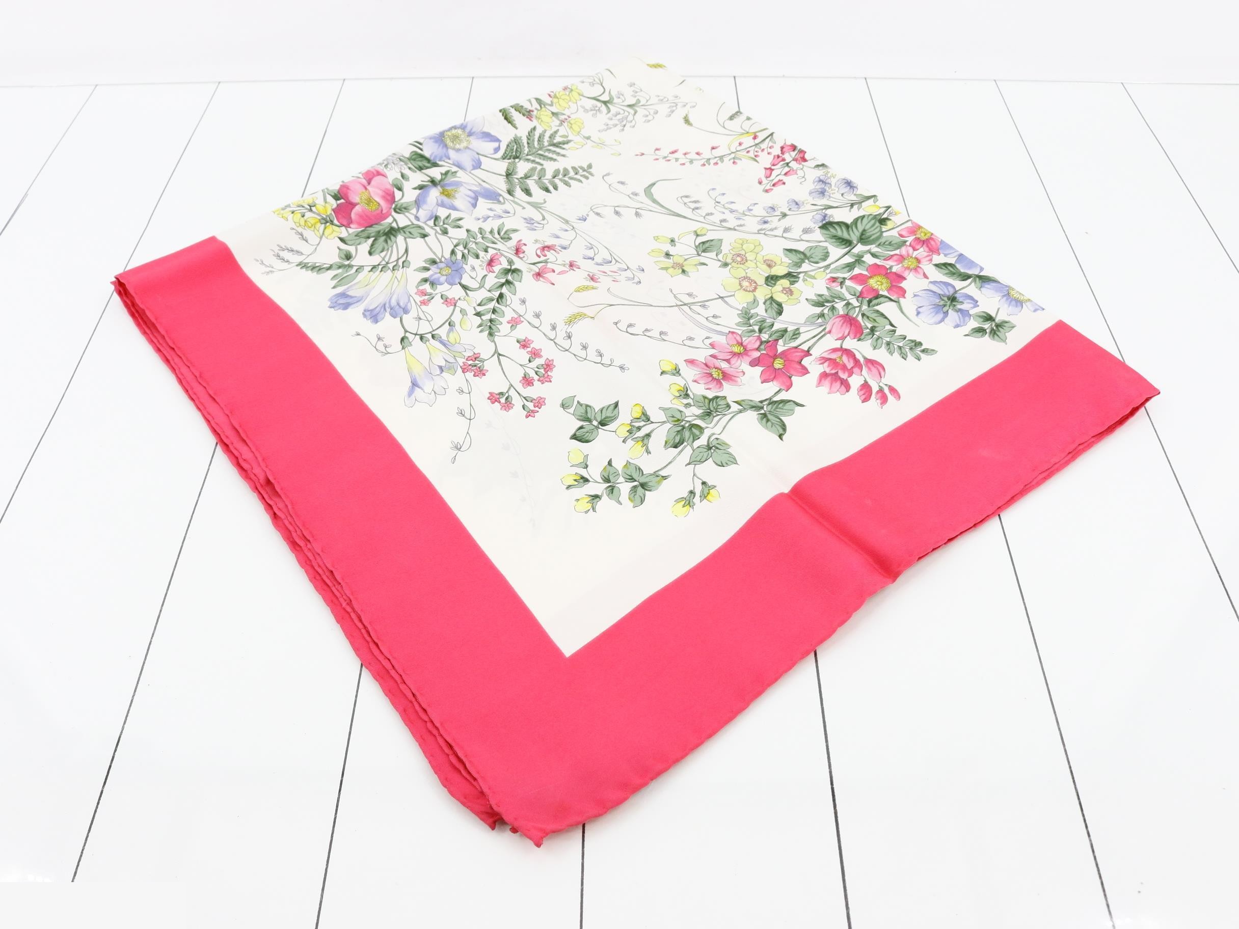 silk scarf, pink — view 2