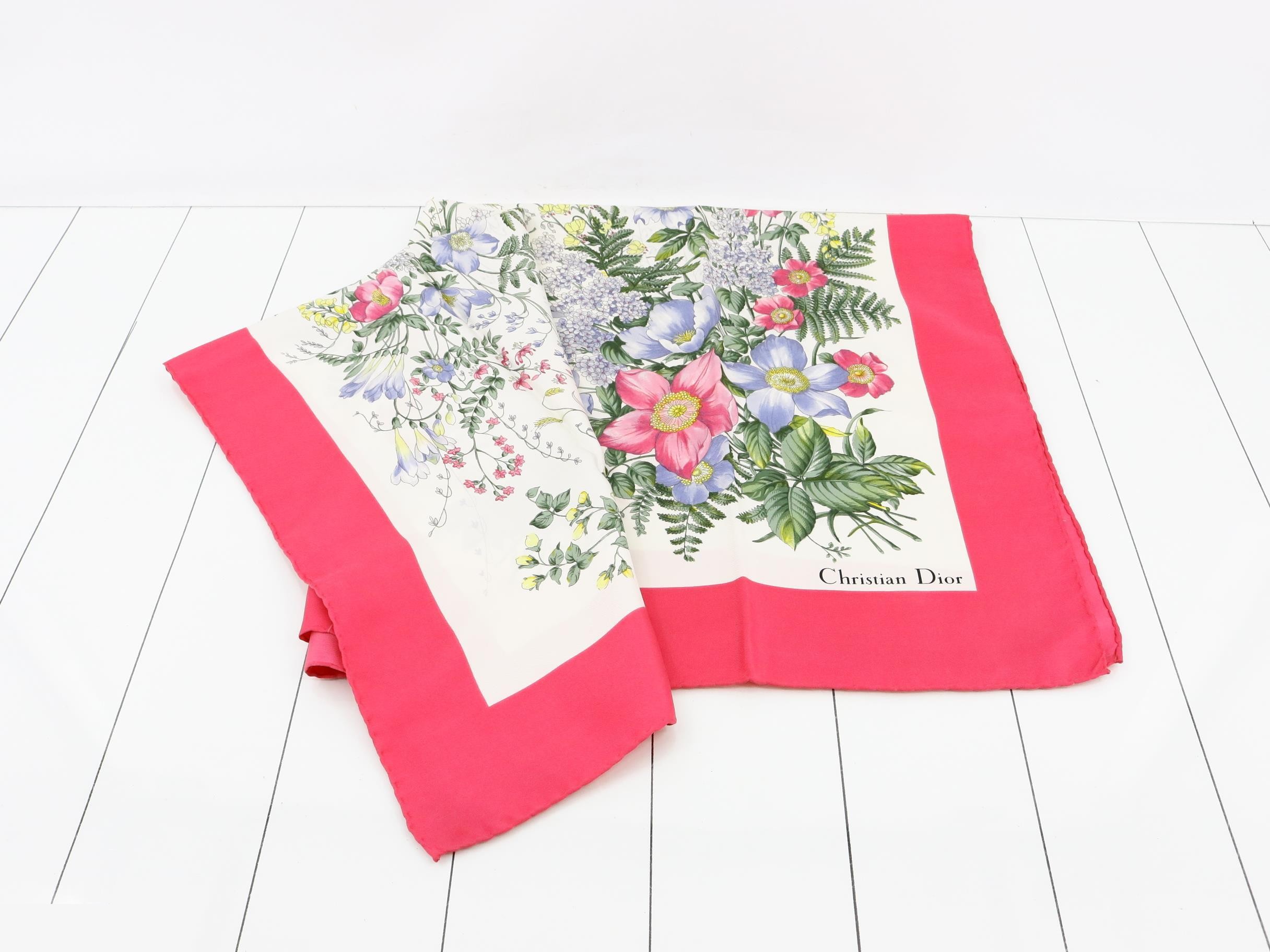 silk scarf, pink — view 3