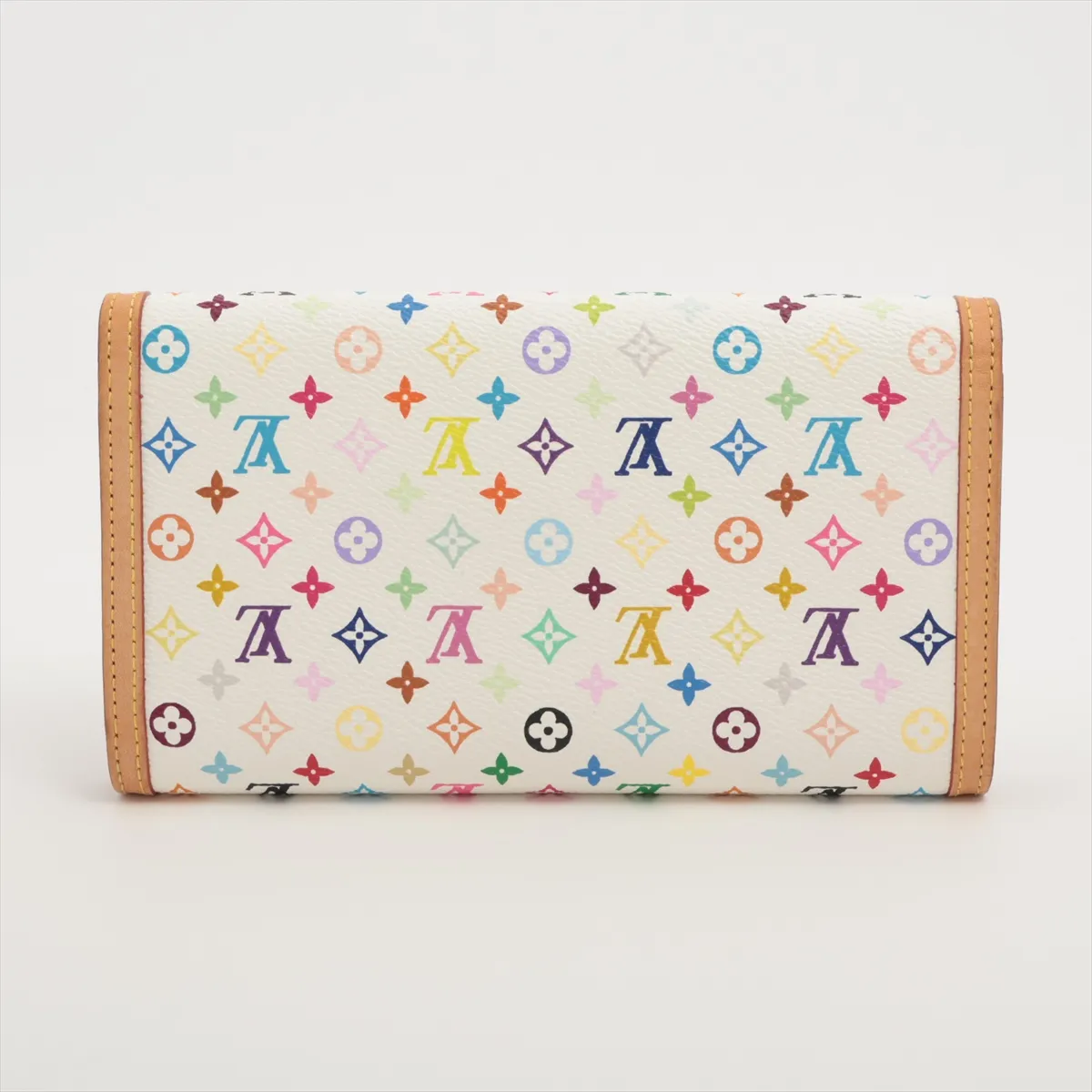 Multicolor Porto Tresor International M92659 TH0073 White x Multicolor Long Wallet — view 2