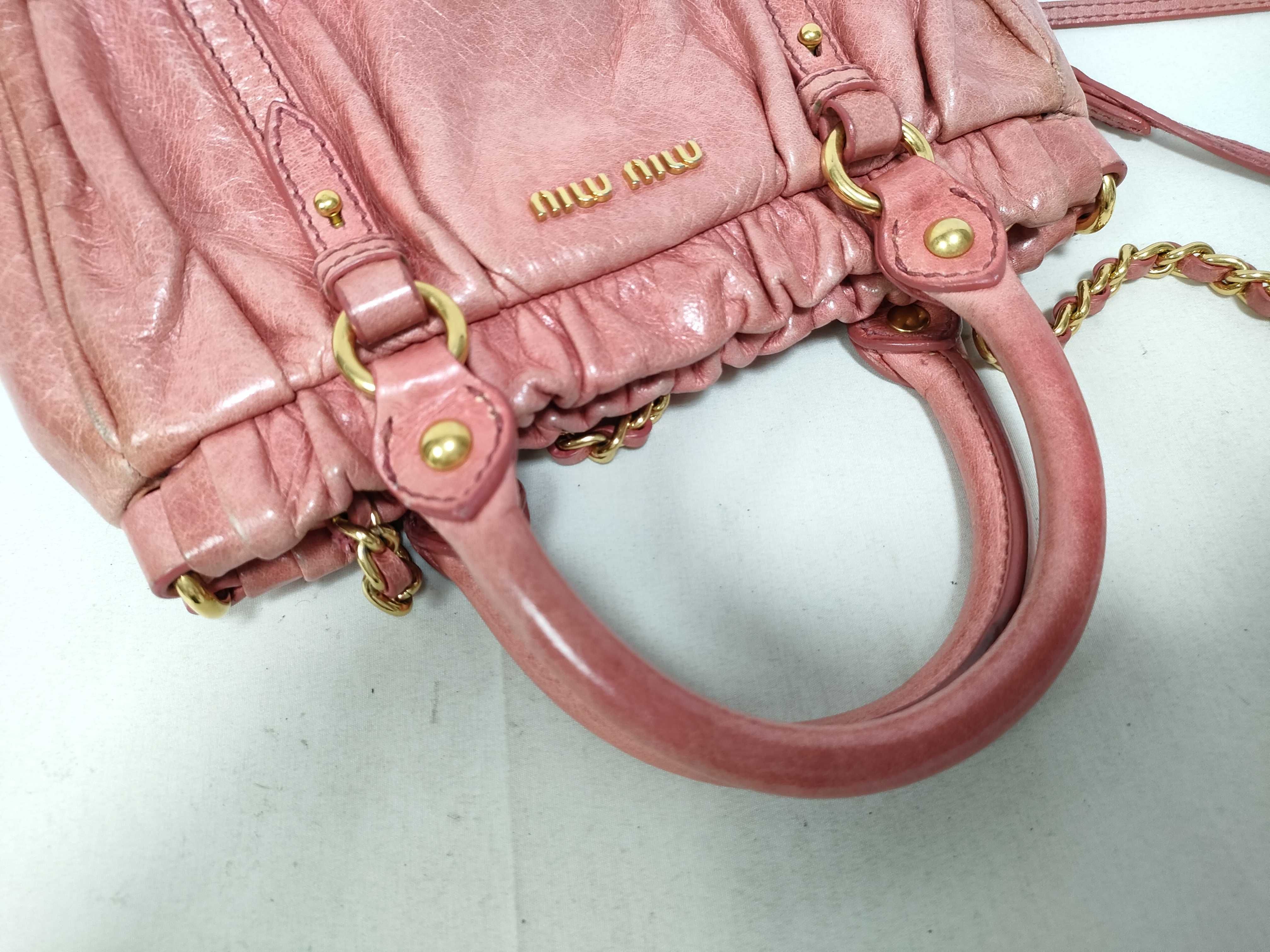 Vitello Luxe Handbag, 2-way Shoulder Bag, Gathered Handbag — view 9