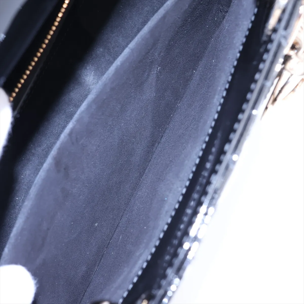Cannage Lady Dior Patent Leather 2-Way Handbag, Black — view 10