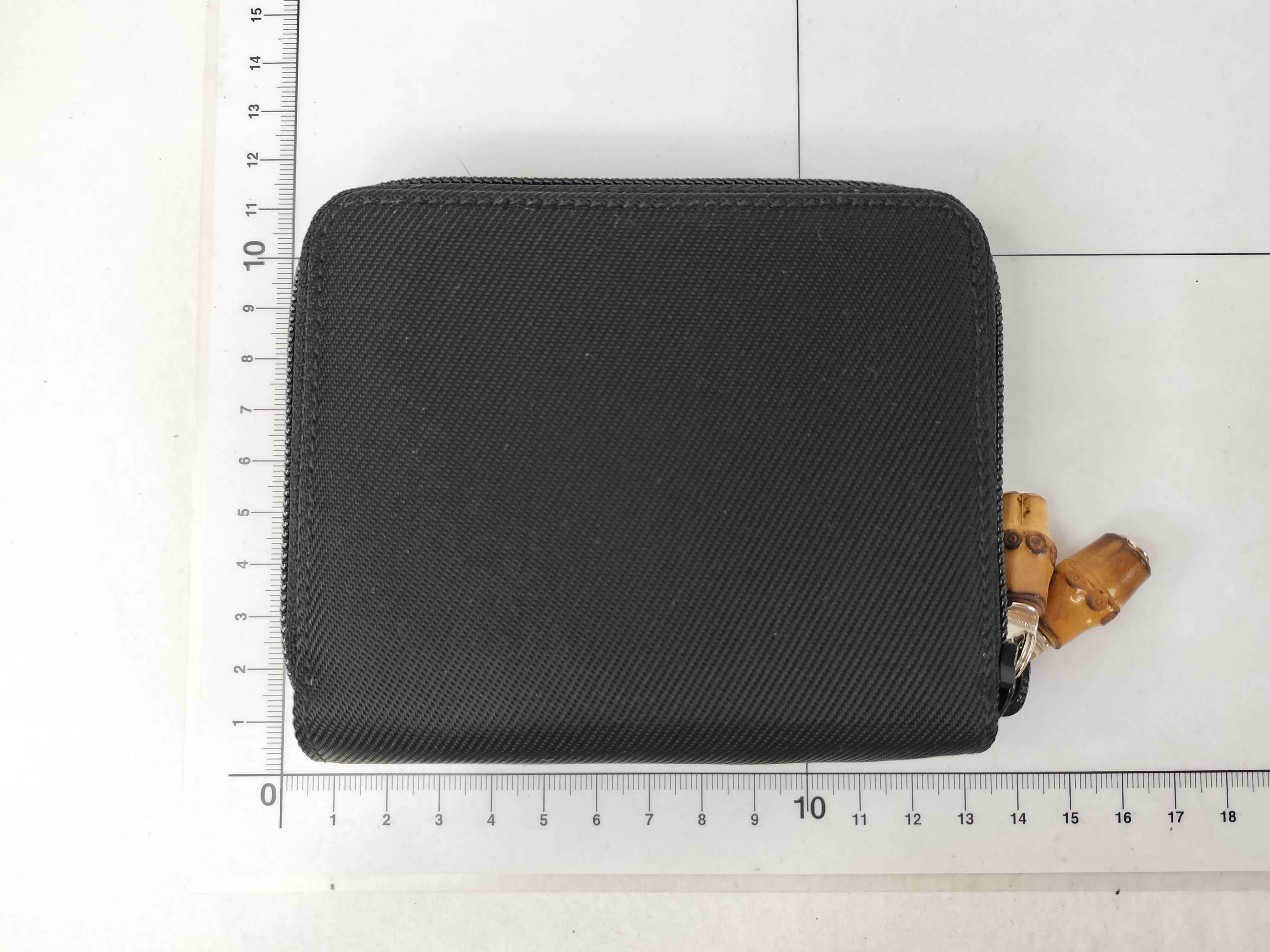Bamboo Canvas Round Bi-fold Wallet — view 2