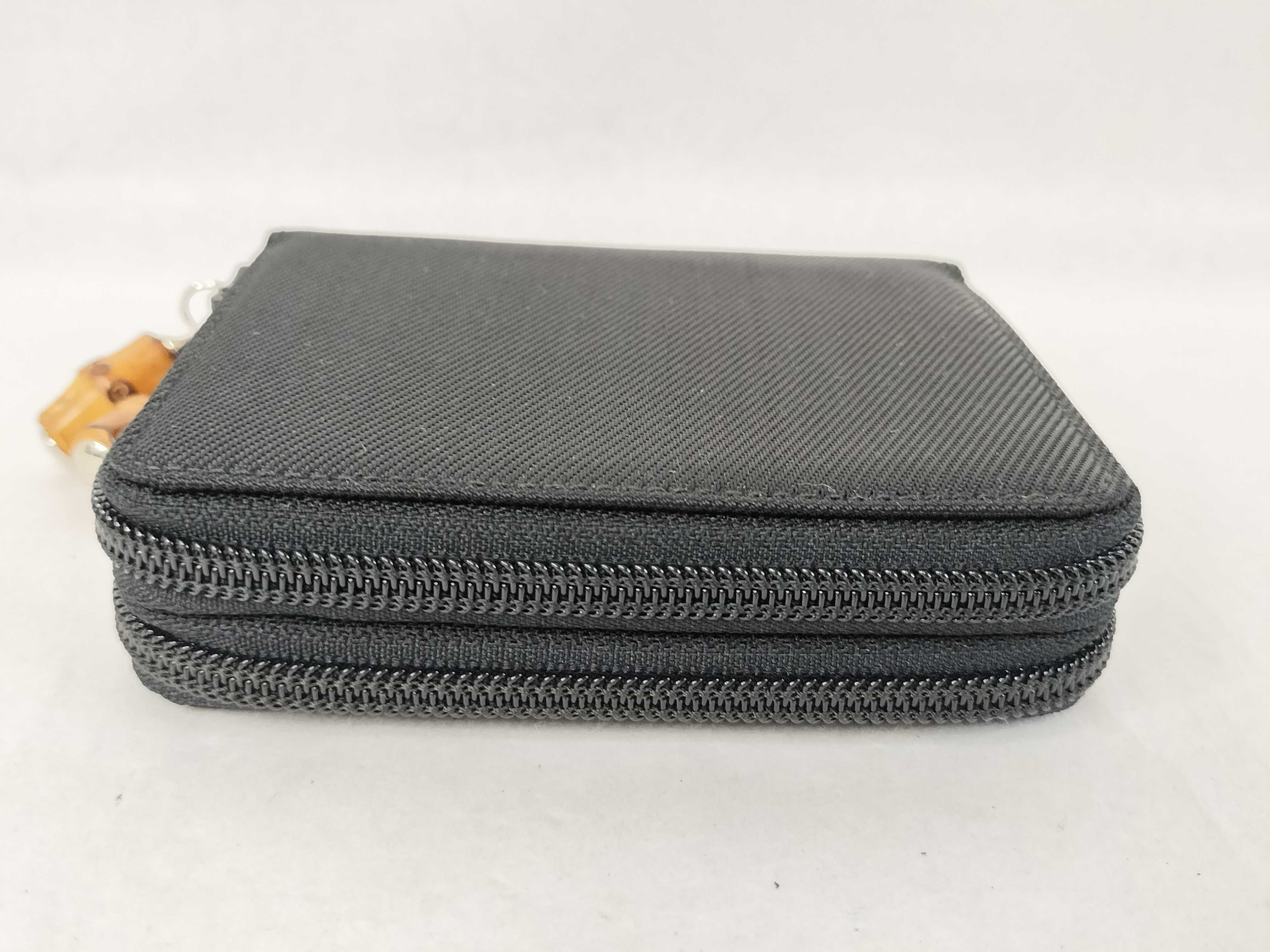 Bamboo Canvas Round Bi-fold Wallet — view 6