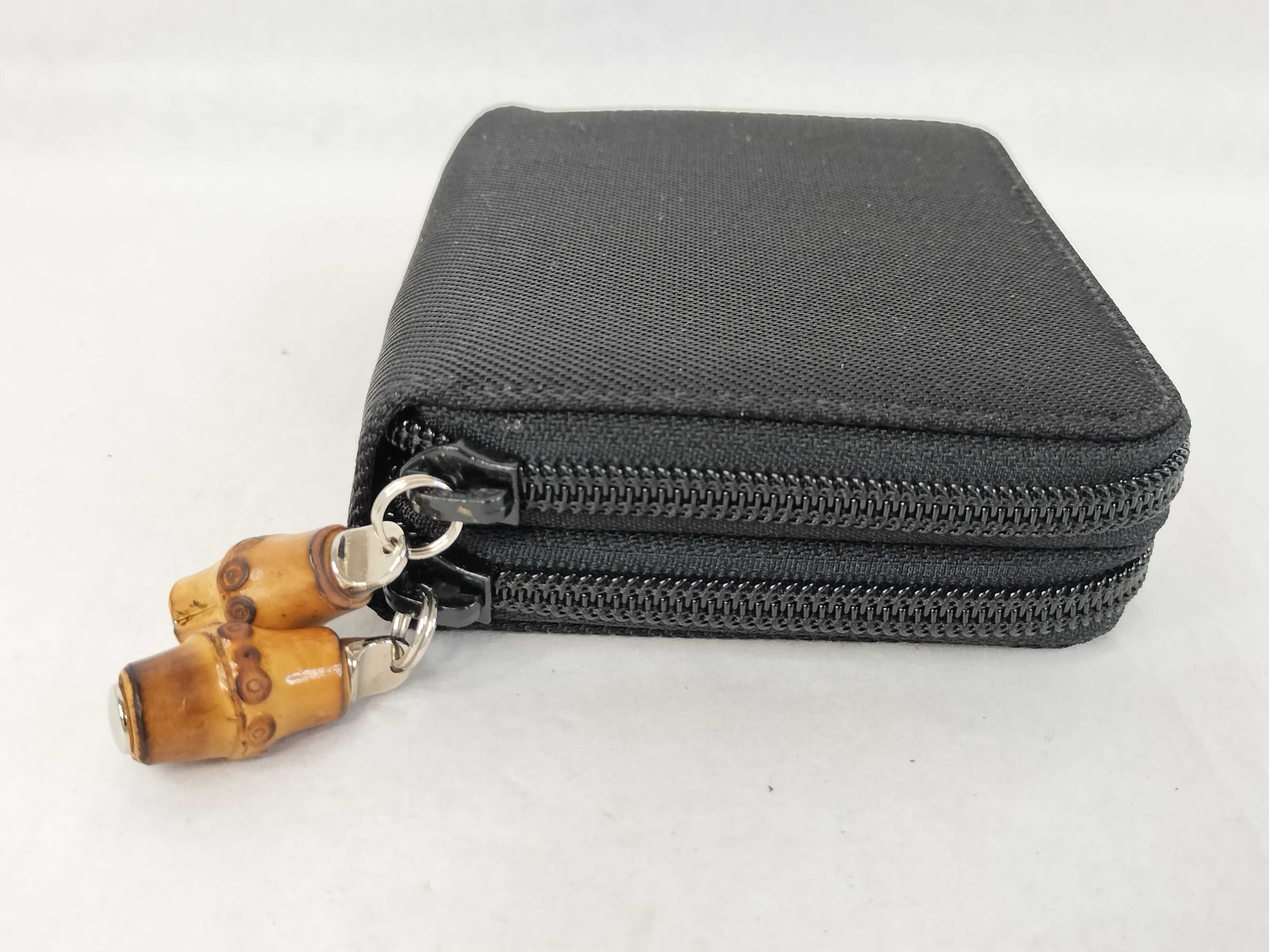 Bamboo Canvas Round Bi-fold Wallet — view 7