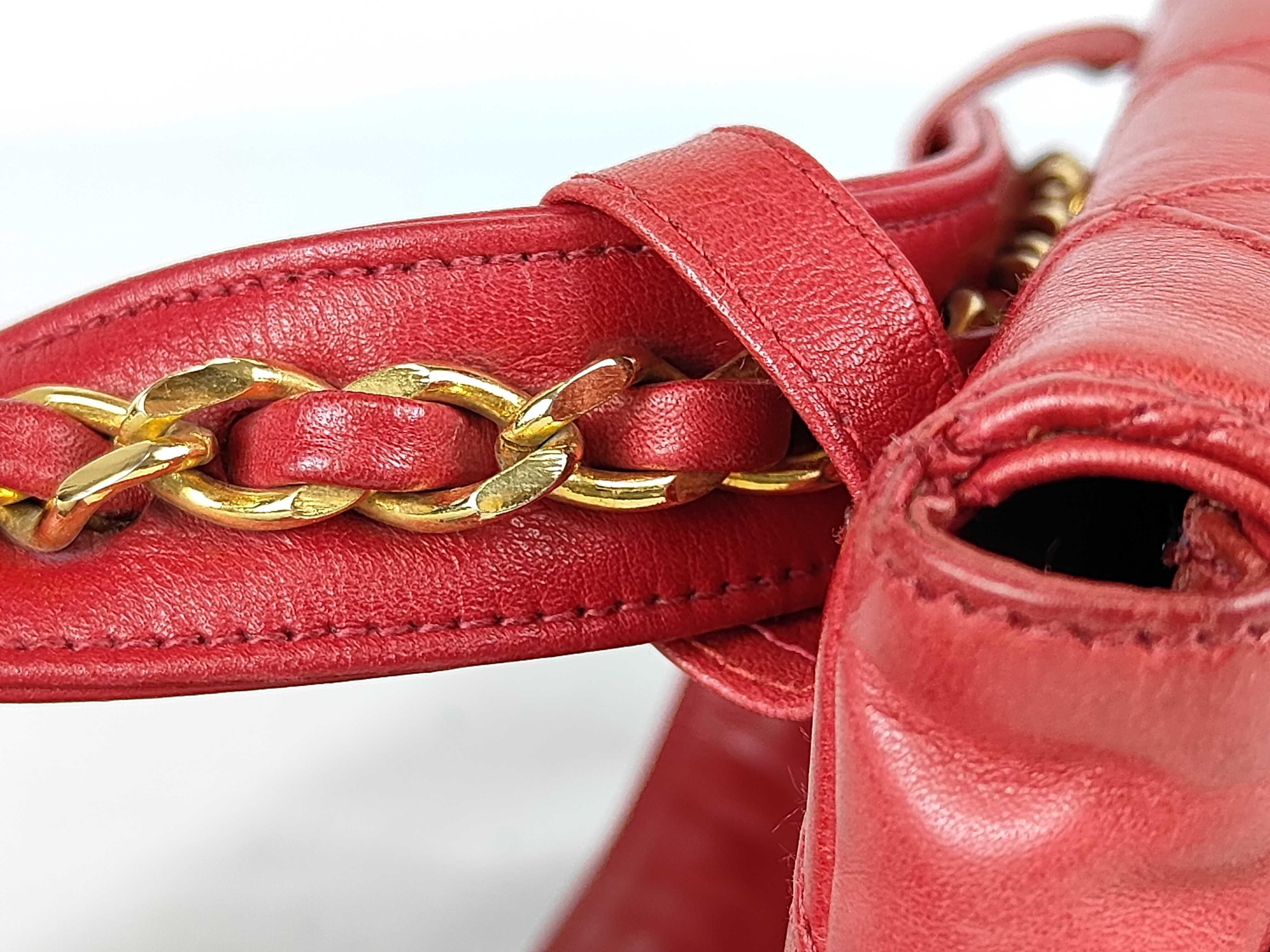 Lambskin Waist Pouch, Red Waist Bag — view 5