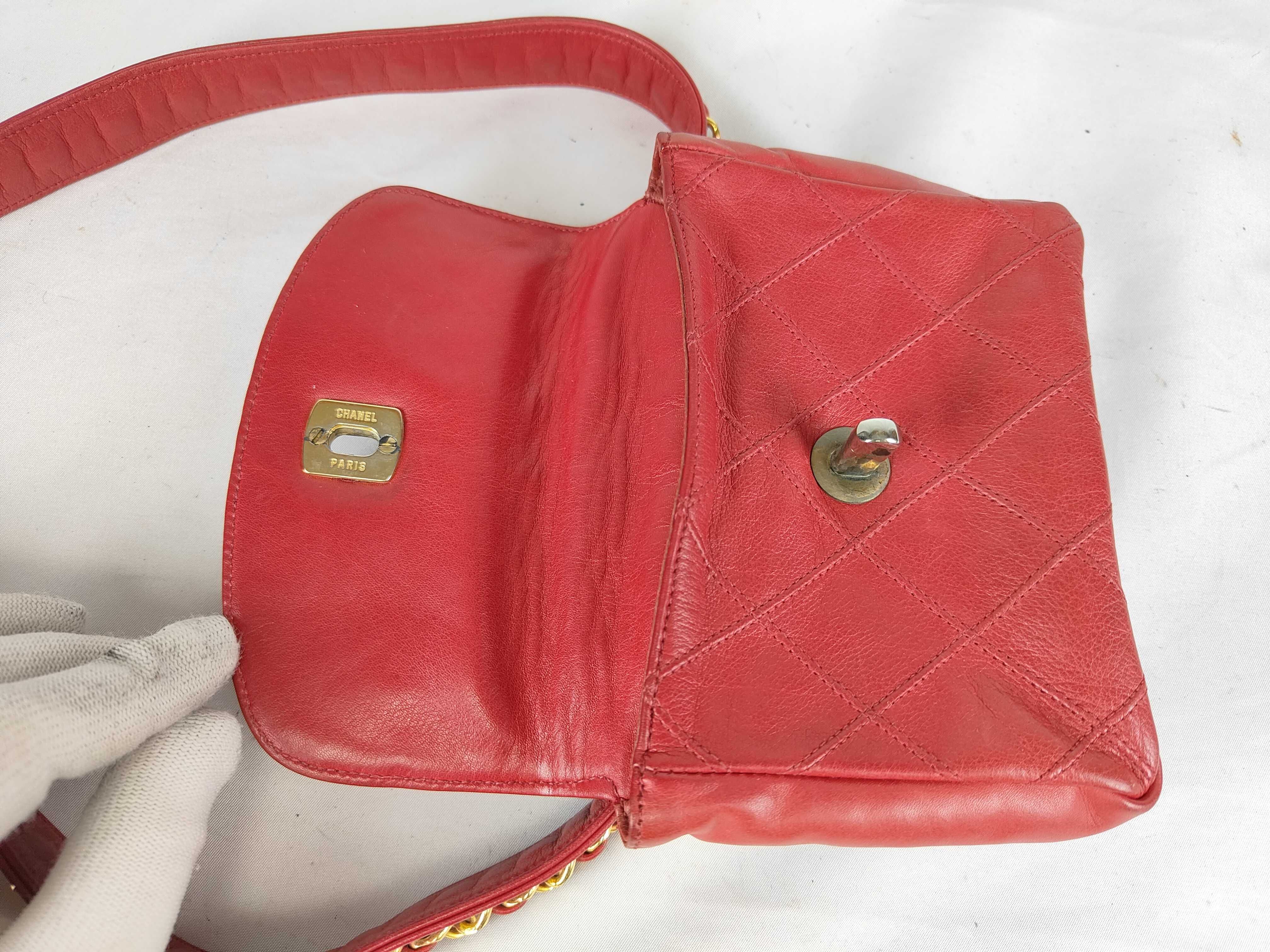 Lambskin Waist Pouch, Red Waist Bag — view 8