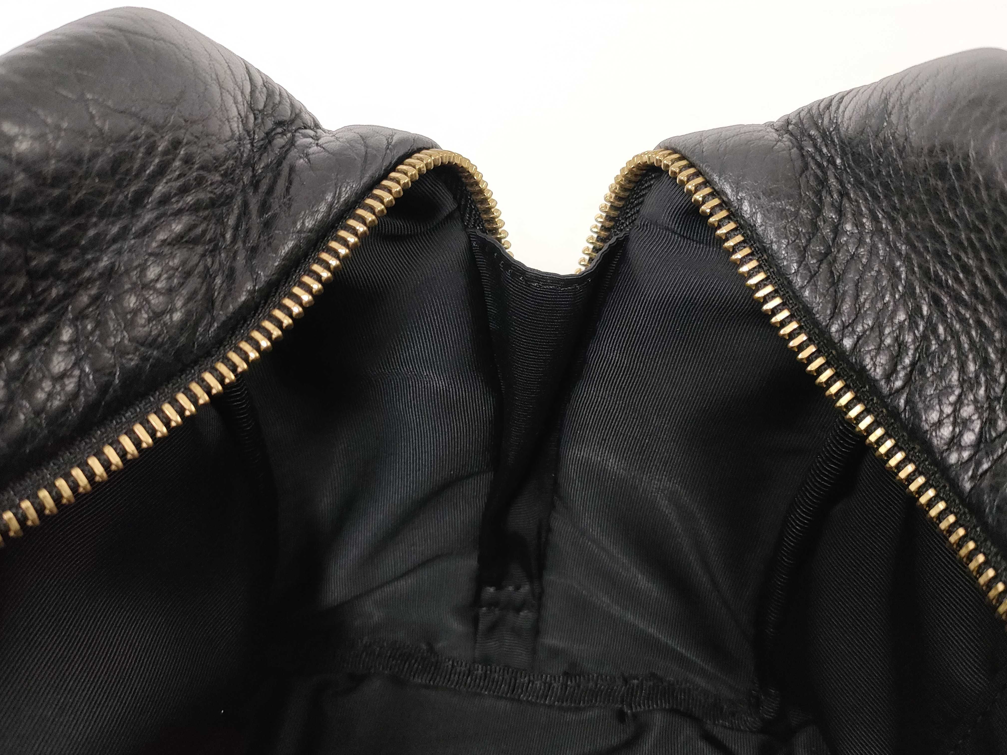 Laura Chain Handbag, Leather, Black Handbag — view 10