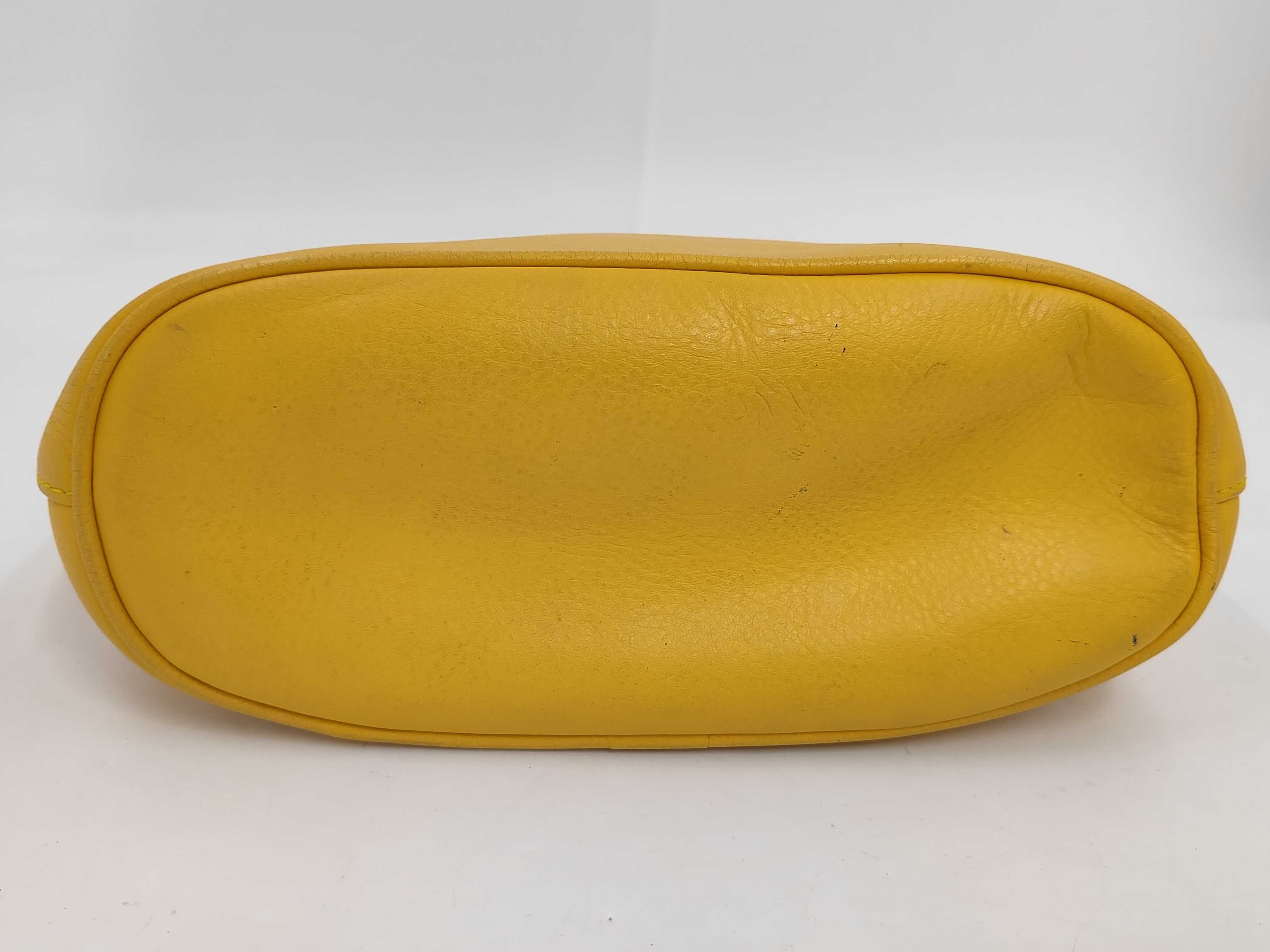 Handbag One Shoulder Leather Yellow Shoulder Bag — view 6