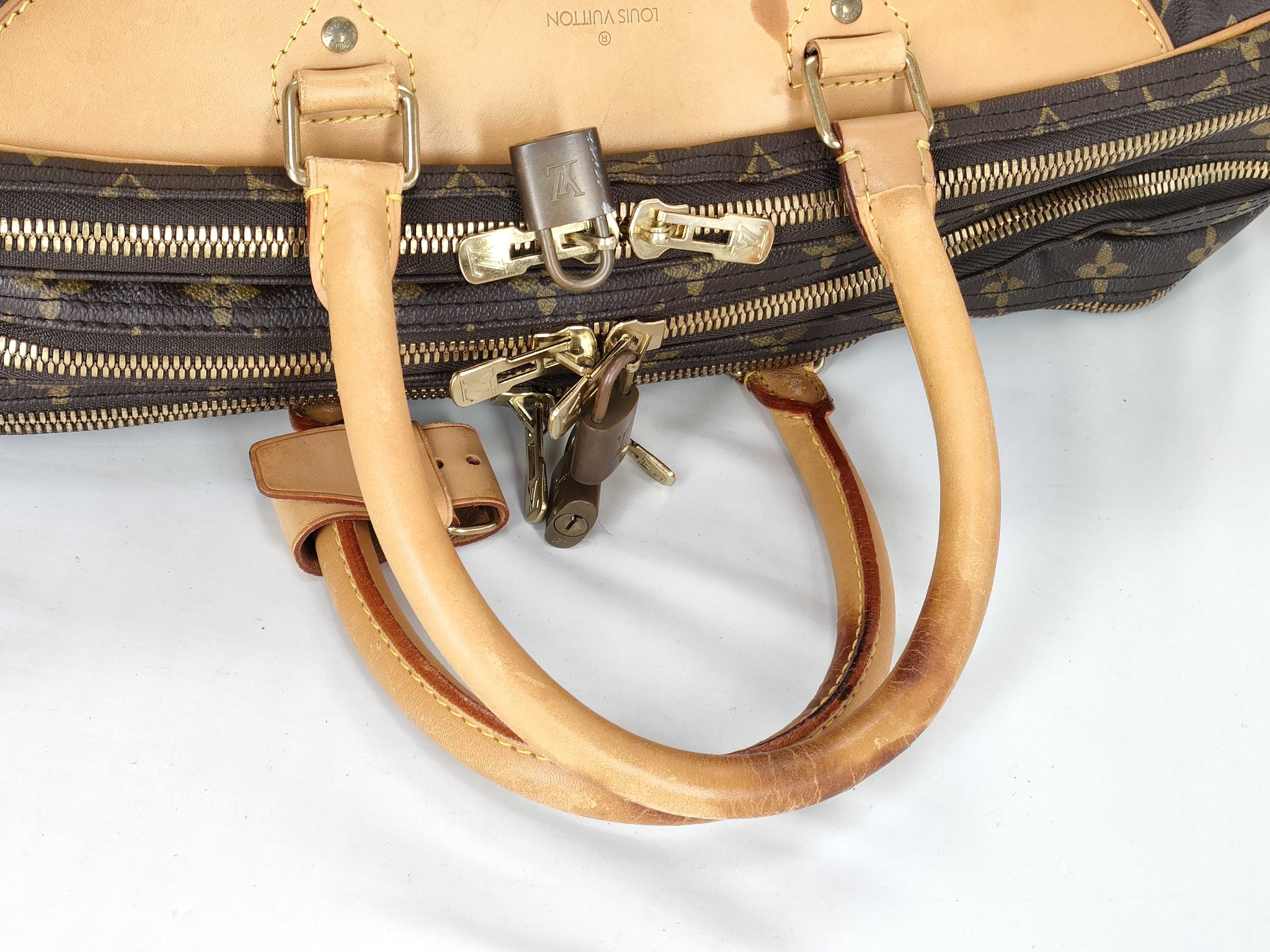 Monogram Louis Vuitton Monogram Alizé en Poche M41393 VI1926 Brown Boston Bag — view 3
