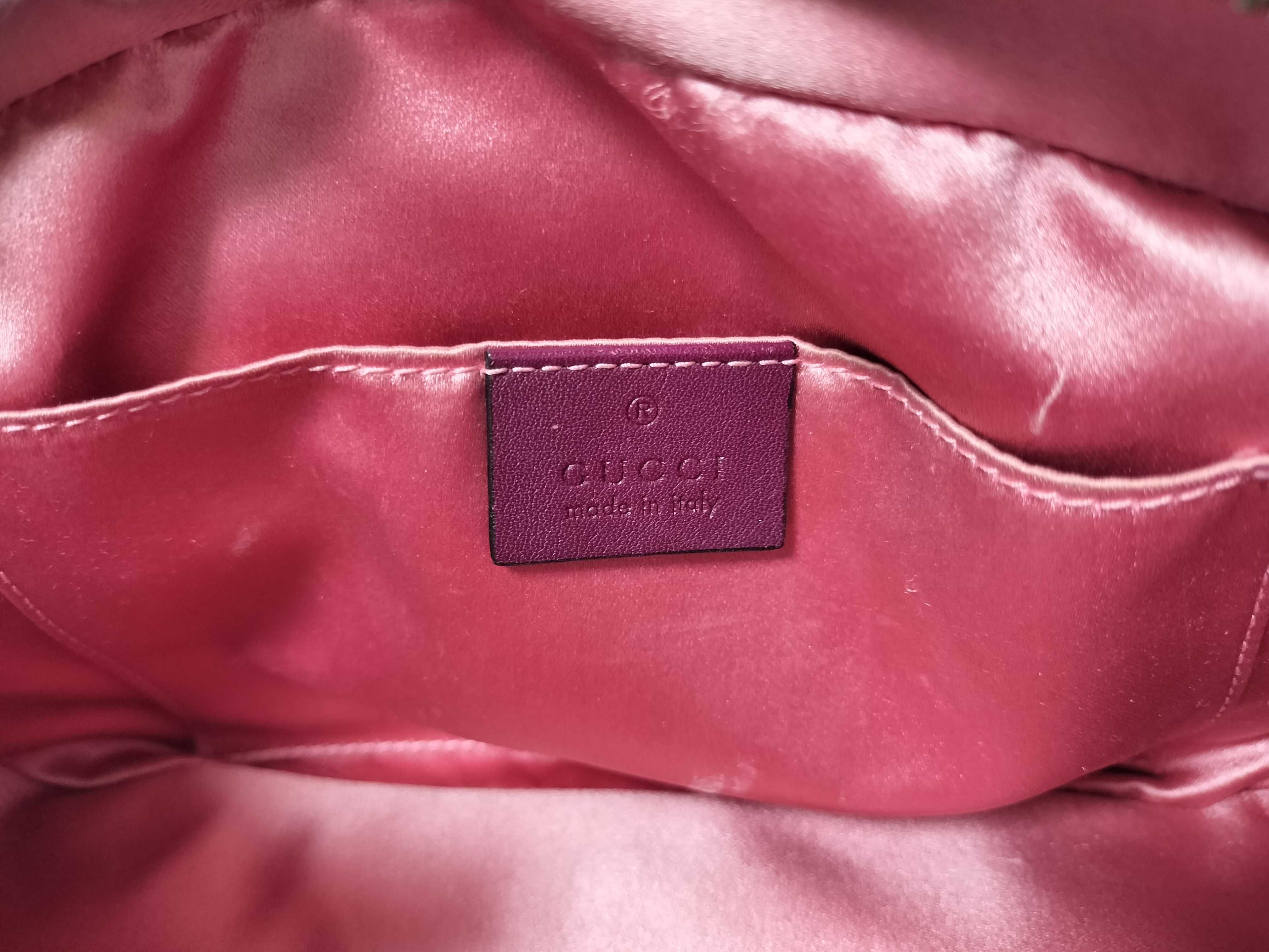 GG Marmont Gucci GG Velour Chain Shoulder Bag — view 12