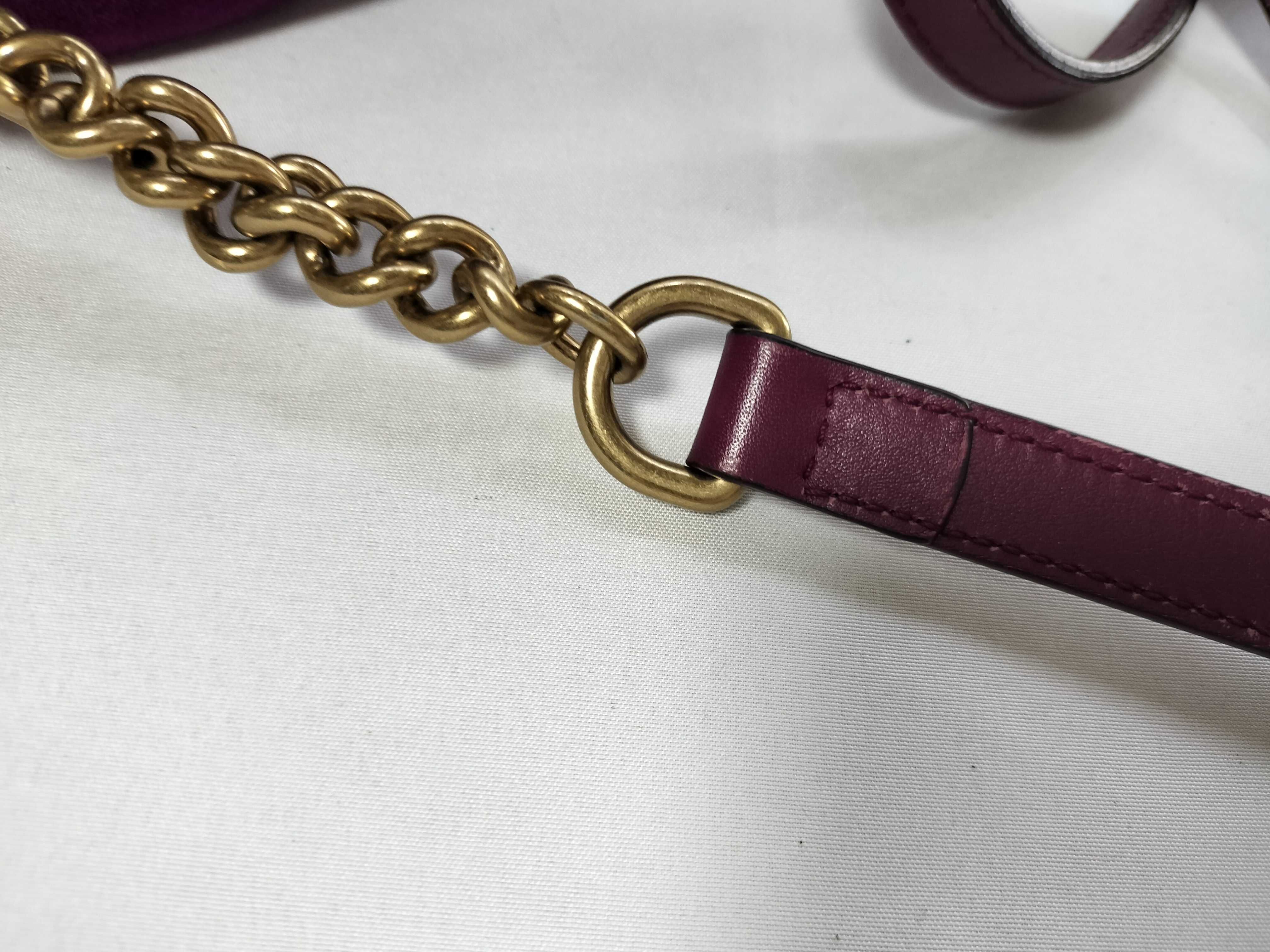 GG Marmont Gucci GG Velour Chain Shoulder Bag — view 4